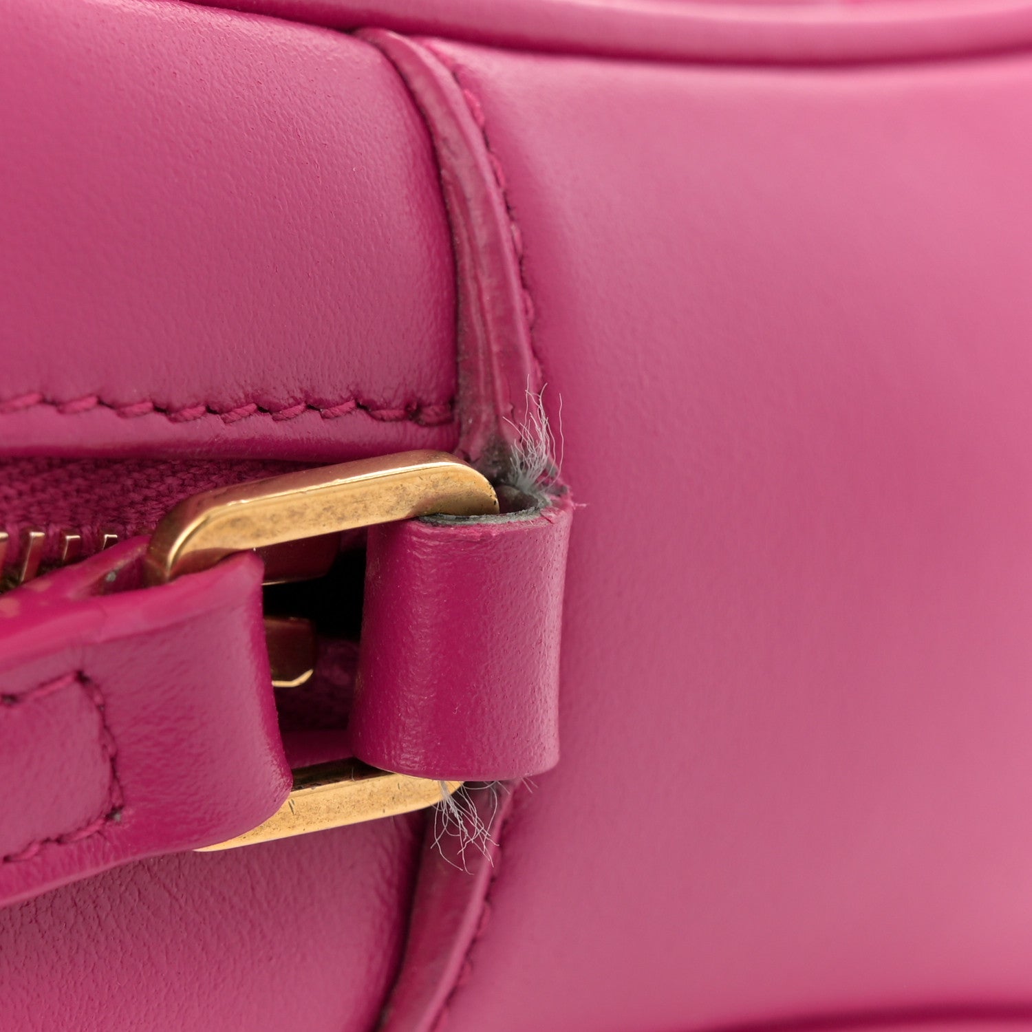 Calfskin Matelasse Monogram Lou Camera Bag Bright Pink