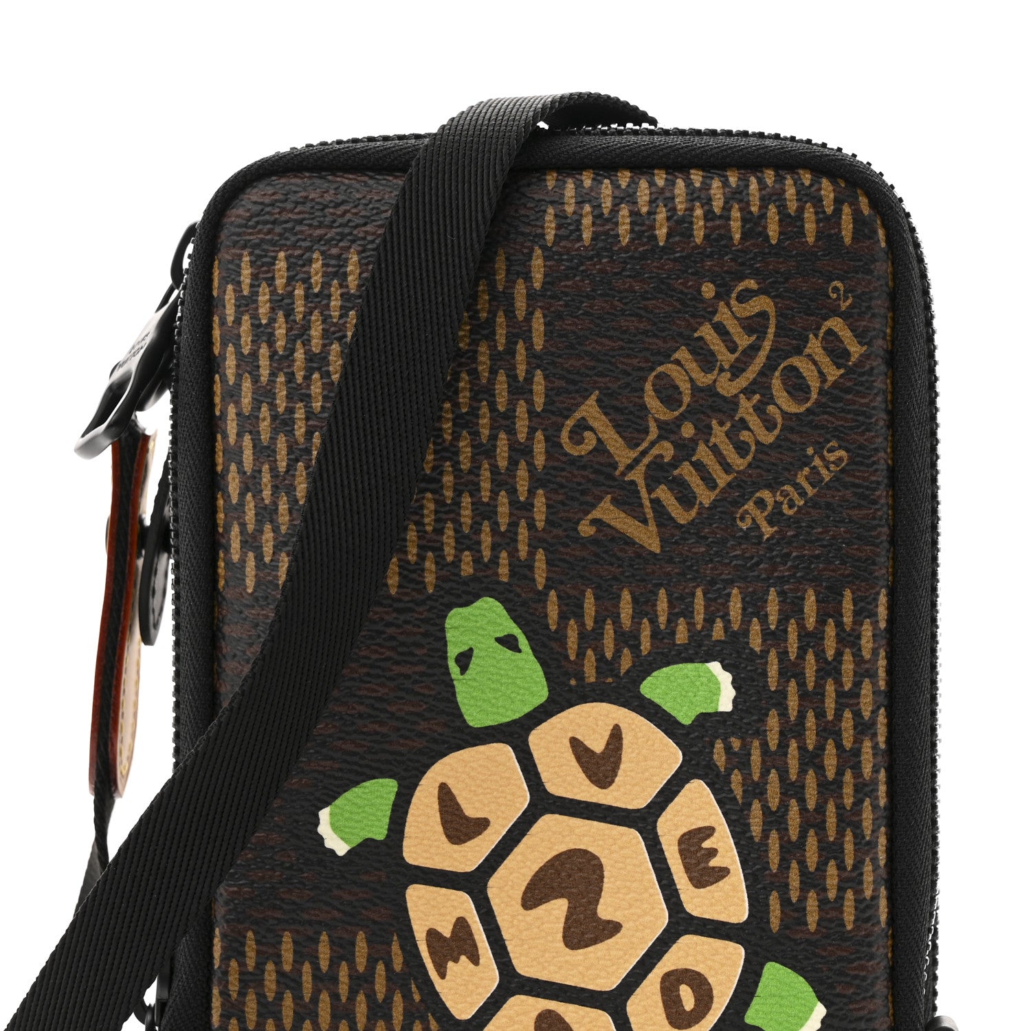 X NIGO Giant Damier Ebene Tortoise Double Phone Pouch