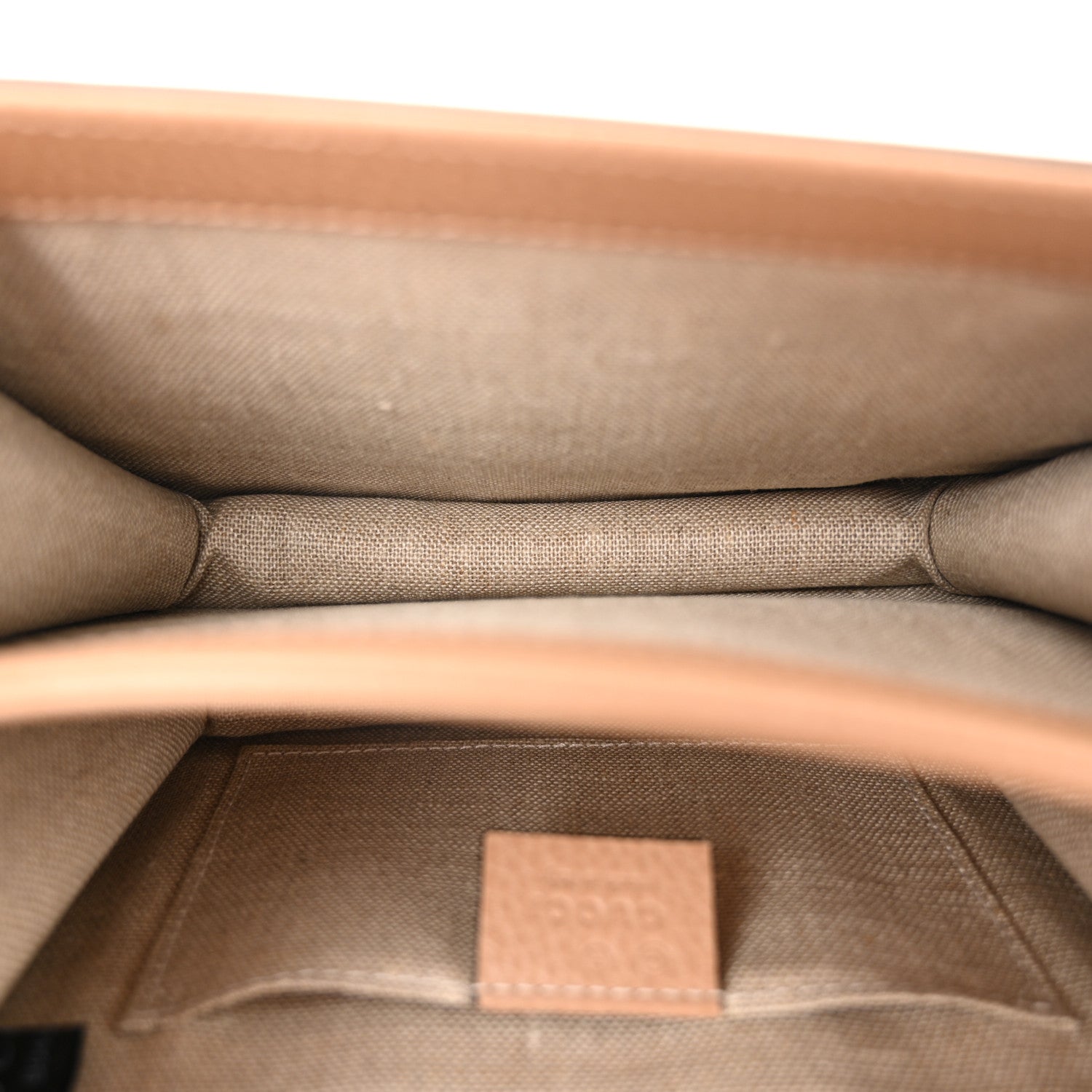 Dollar Calfskin Small Interlocking G Shoulder Bag Camelia