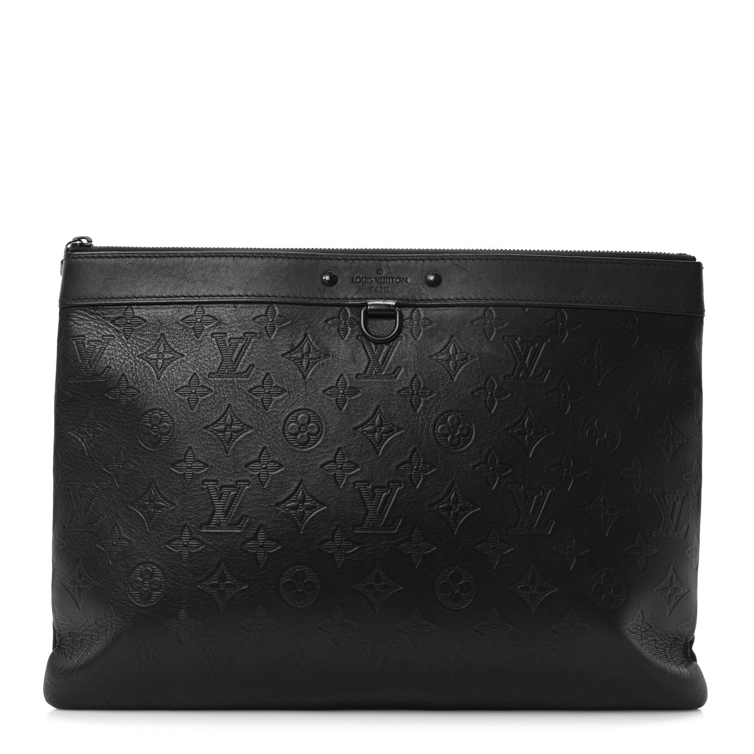 Calfskin Monogram Shadow Discovery Pochette Black