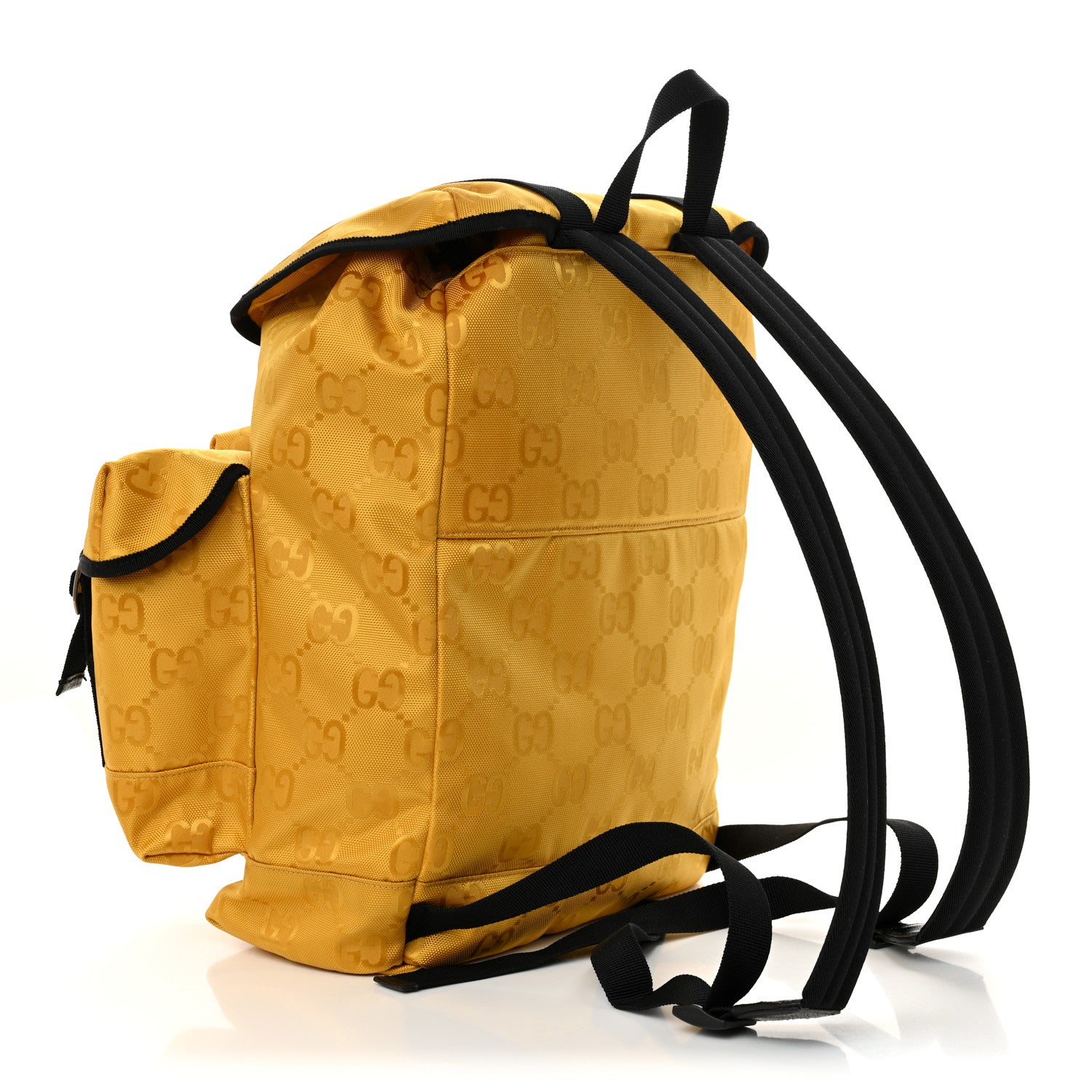 Econyl Nylon Monogram Off The Grid Utility Pocket Backpack Crop Black