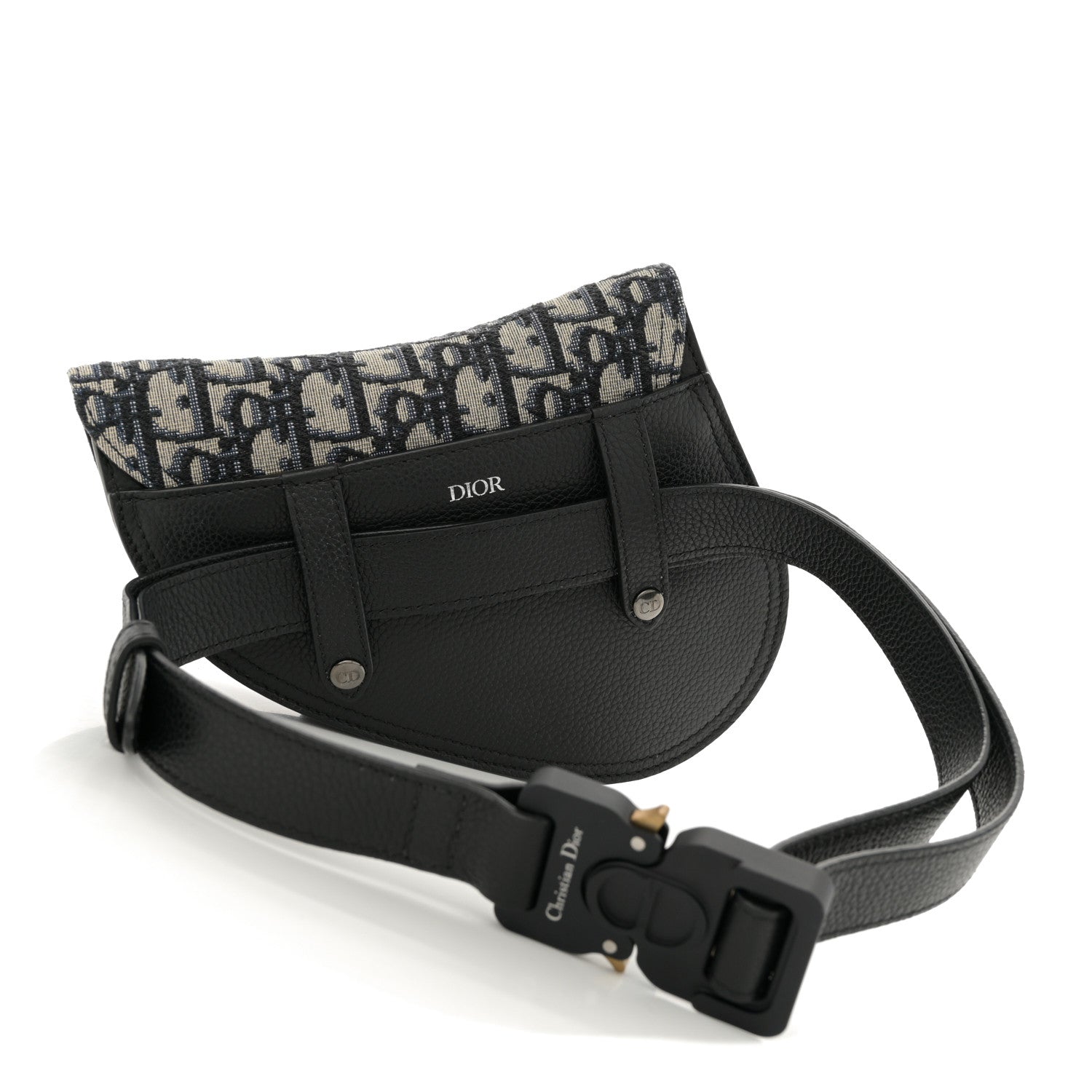 HOMME Oblique Saddle Belt Bag Blue