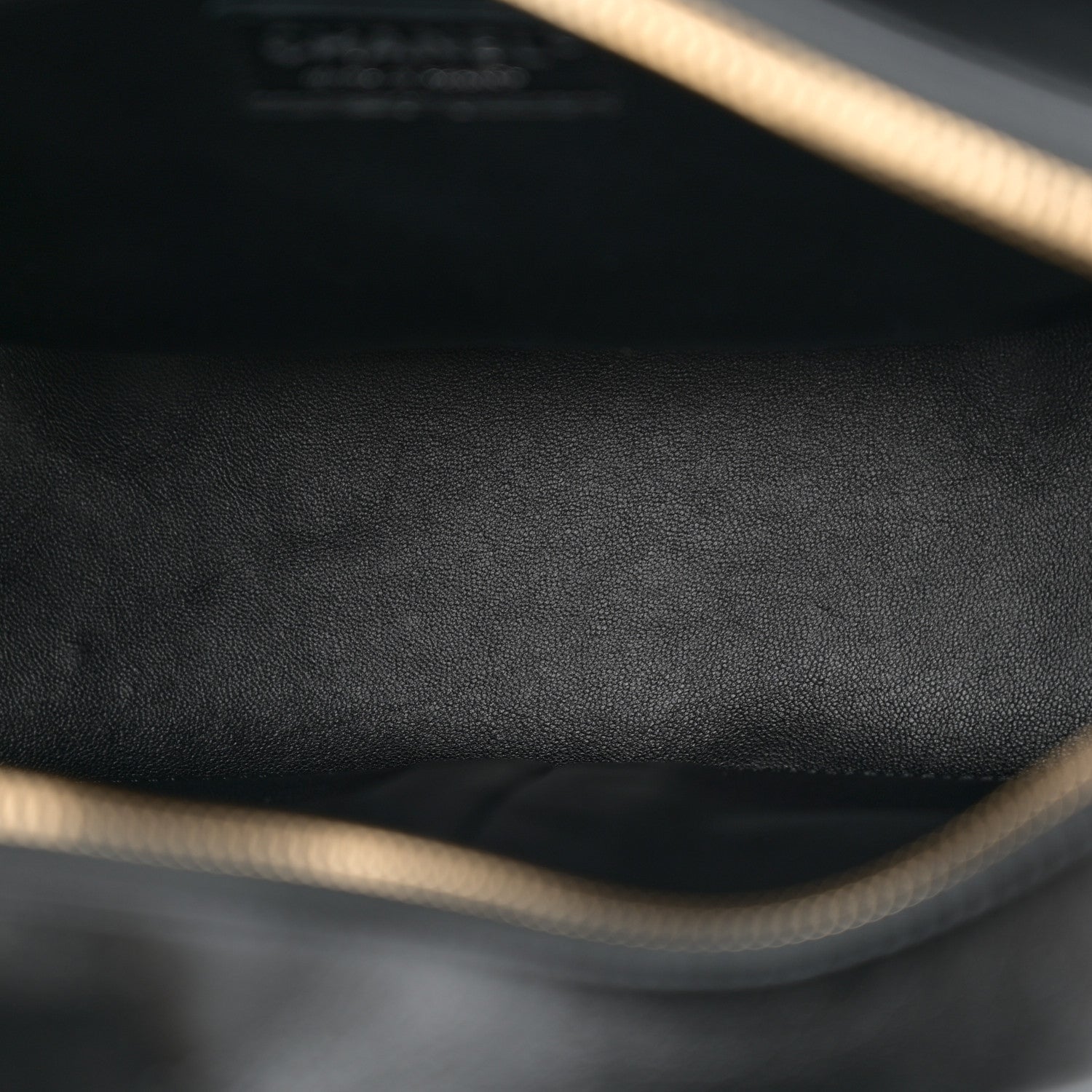 Wool Calfskin Medium Gabrielle Hobo Black White