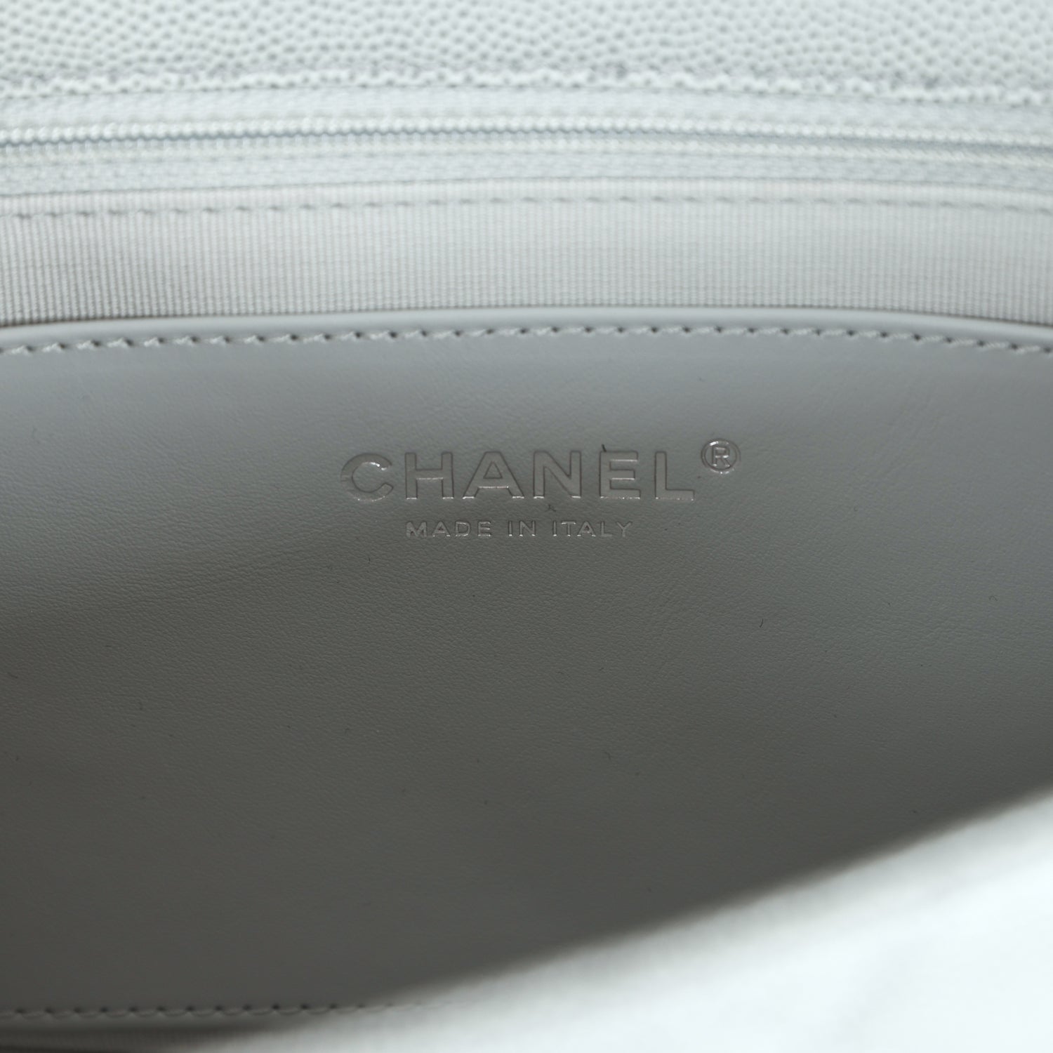 Chanel Small Flap Bag Grey Ombre Caviar Lacquered Metal Hardware