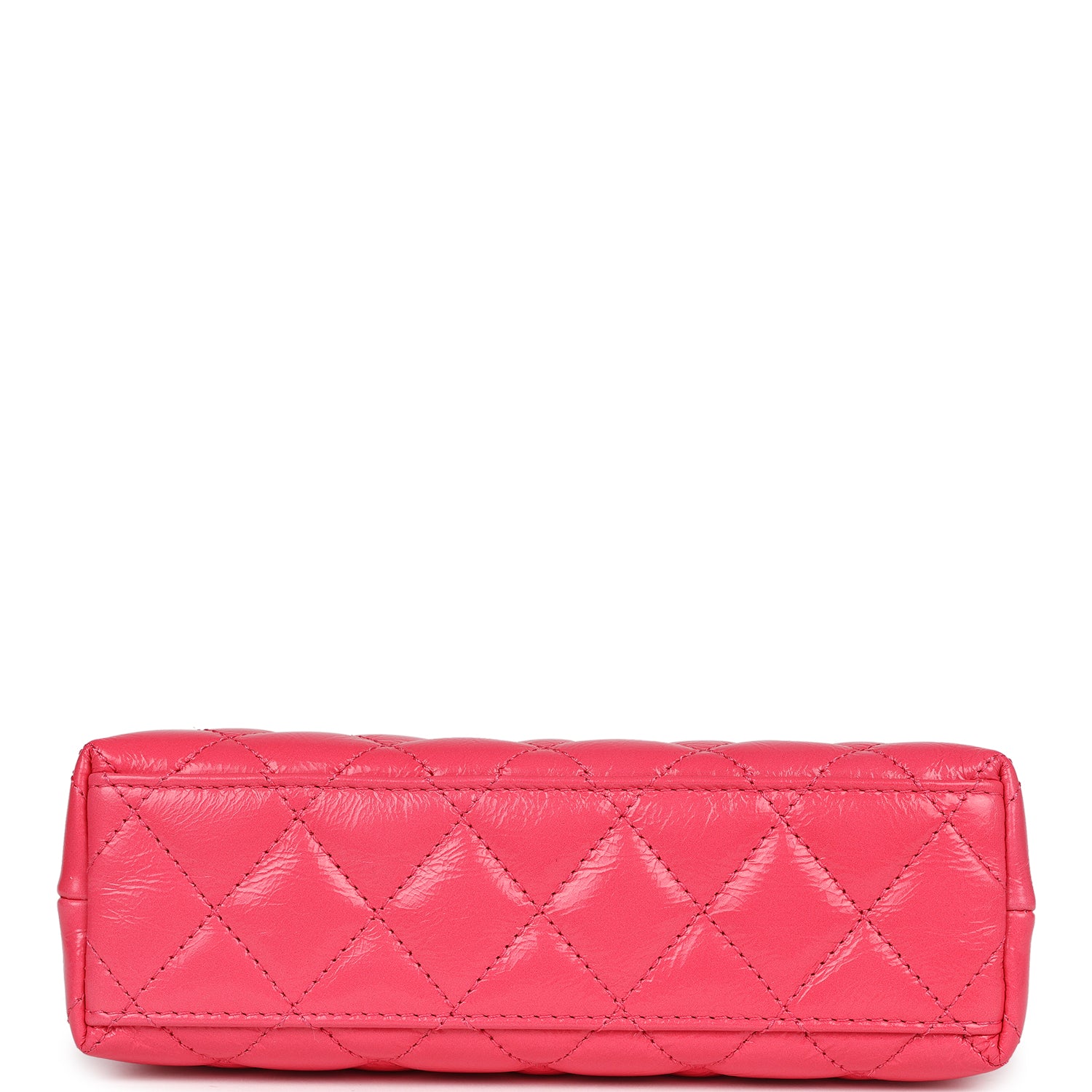 Chanel Small Kelly Shopper Dark Pink Shiny Aged Calfskin Brushed Gold Hardware