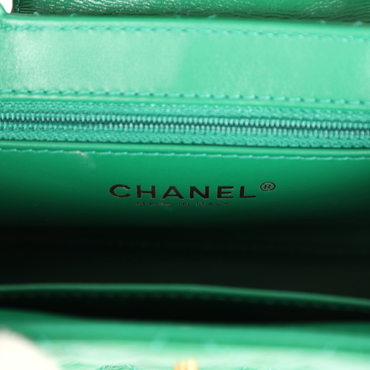 Chanel Small Kelly Shopper Dark Green Shiny Aged Calfskin Brushed Gold Hardware