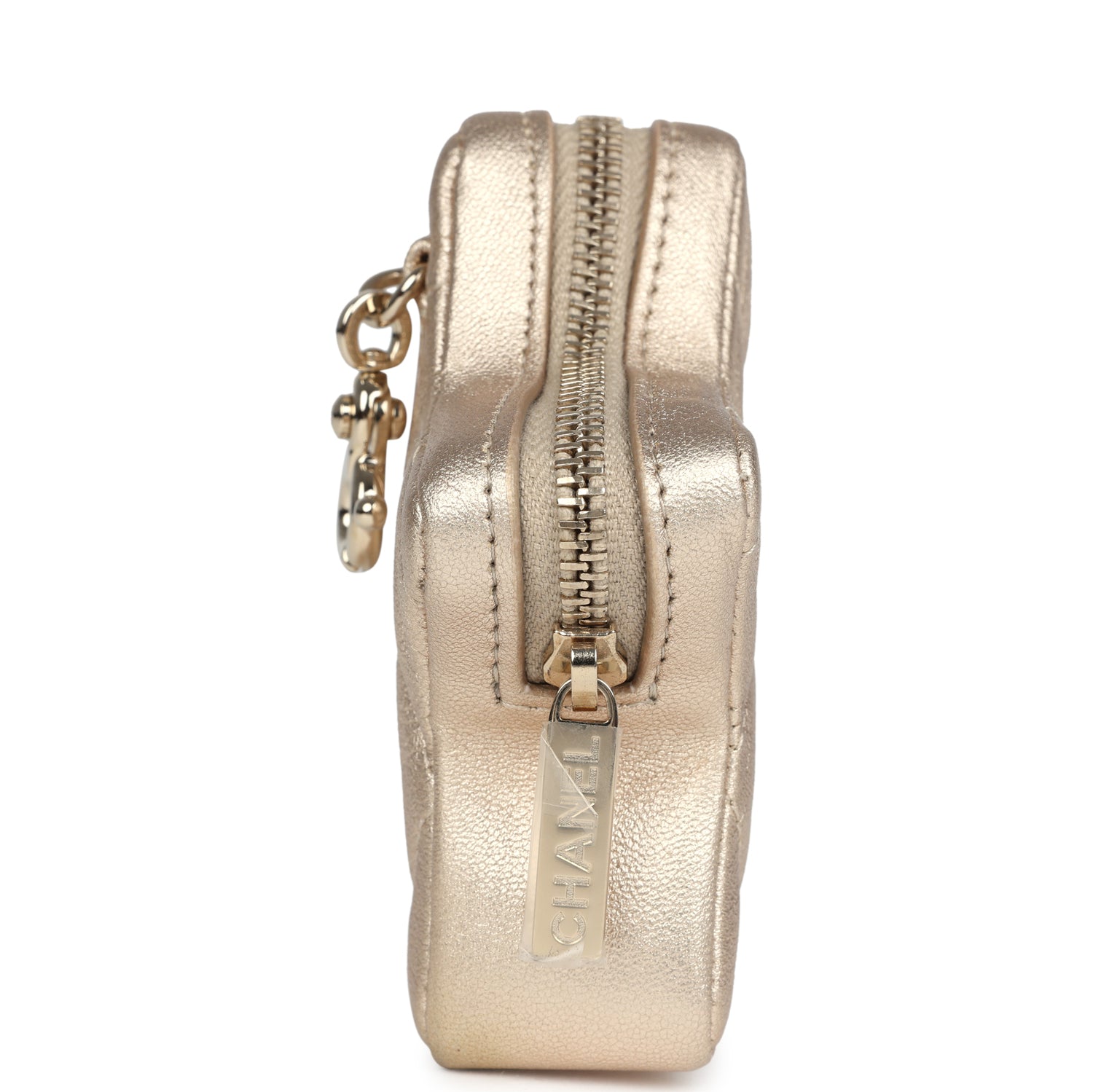 Chanel Walk Of Fame Star Clip-On Coin Purse Metallic Gold Goatskin Light Gold Hardware