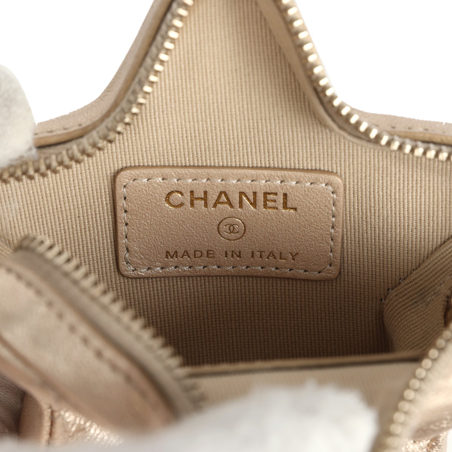 Chanel Walk Of Fame Star Clip-On Coin Purse Metallic Gold Goatskin Light Gold Hardware