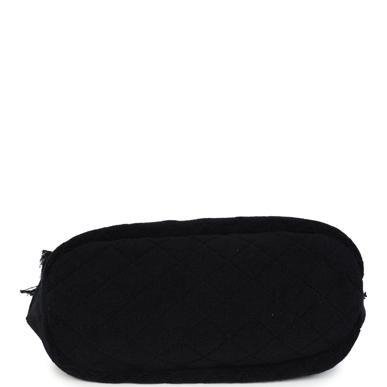 Chanel Coco Beach Tote Bag & Towel Set Black Terry Cloth