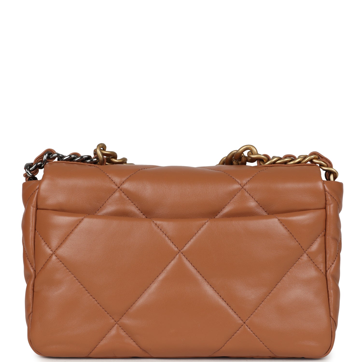 Chanel Medium 19 Flap Caramel Shiny Lambskin Mixed Metal Hardware