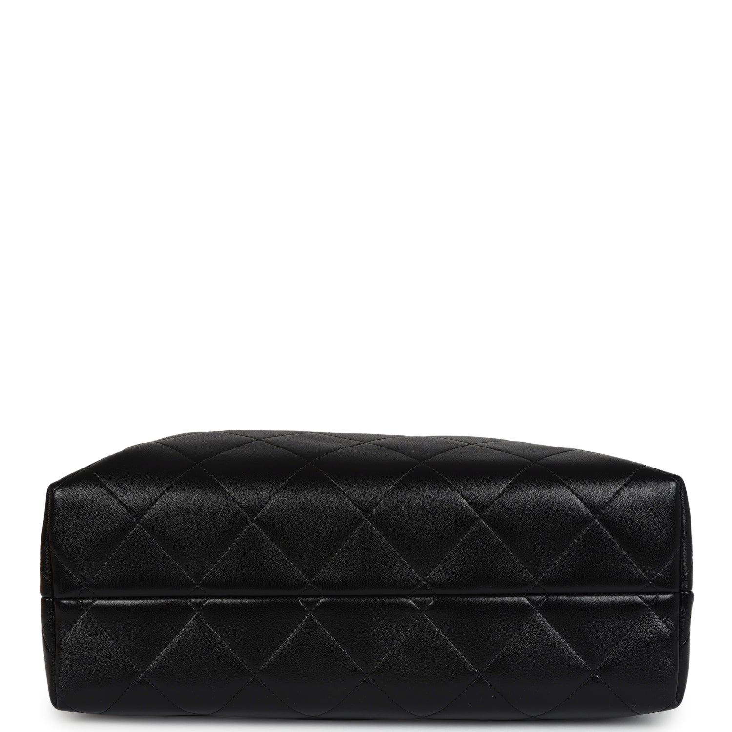 Chanel Small Coco Hobo Bag Brown Suede and Black Shiny Lambskin Brushed Gold Hardware