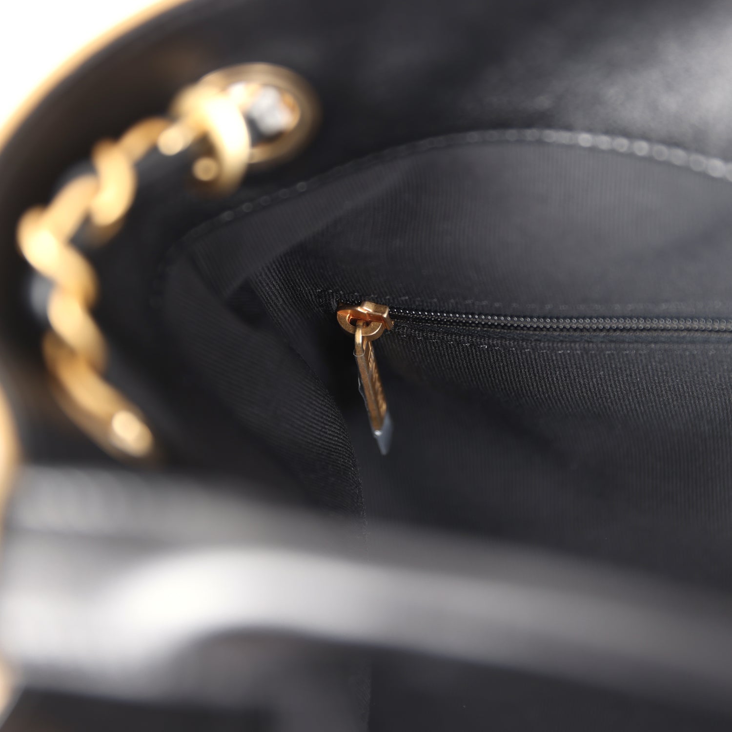 Chanel Small Coco Hobo Bag Brown Suede and Black Shiny Lambskin Brushed Gold Hardware