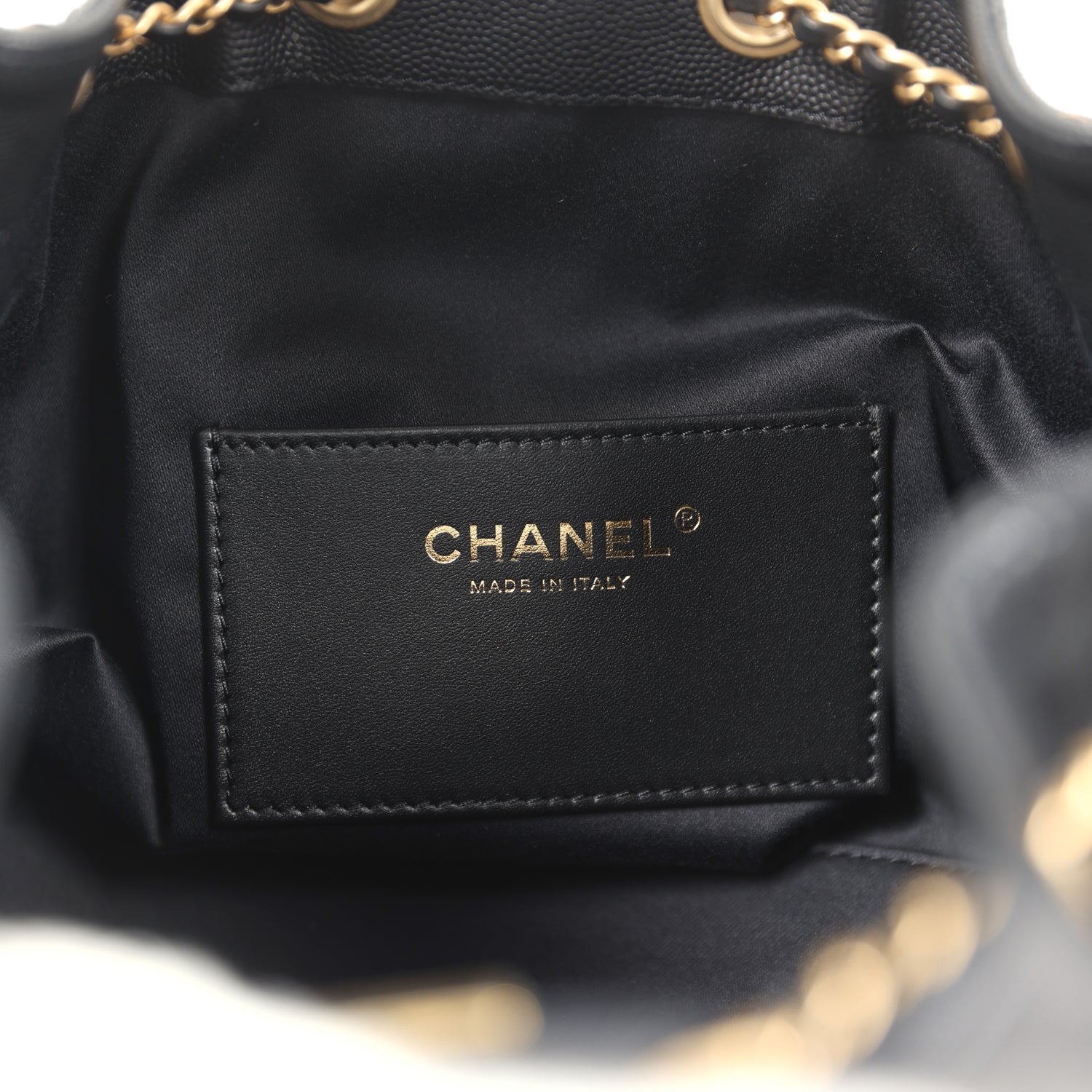 Chanel Small 25 Hobo Bag Black Caviar Antique Gold Hardware