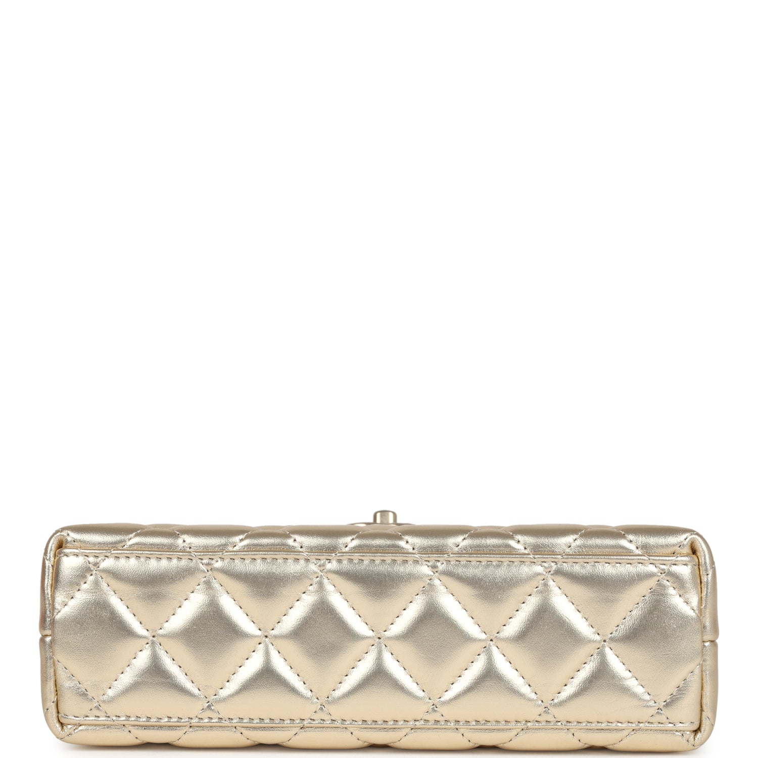 Chanel Small Kelly Shopper Metallic Gold Calfskin Brushed Gold Hardware