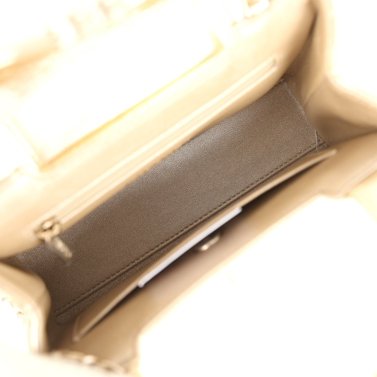 Chanel Small Kelly Shopper Metallic Gold Calfskin Brushed Gold Hardware