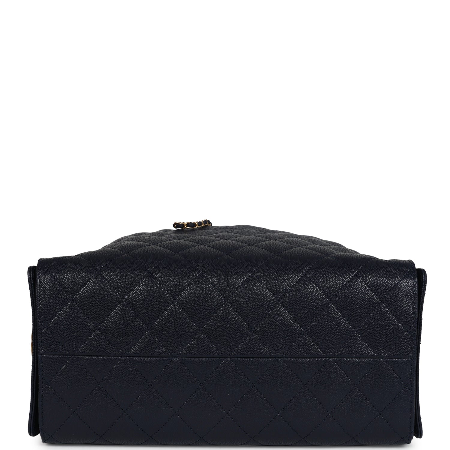Chanel Medium 25 Hobo Bag Dark Navy Caviar Antique Gold Hardware