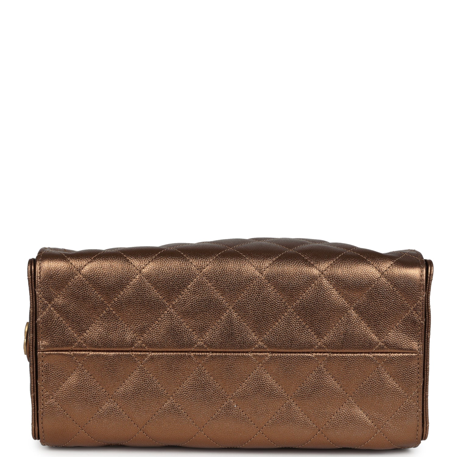 Chanel Small 25 Hobo Bag Metallic Bronze Caviar Antique Gold Hardware