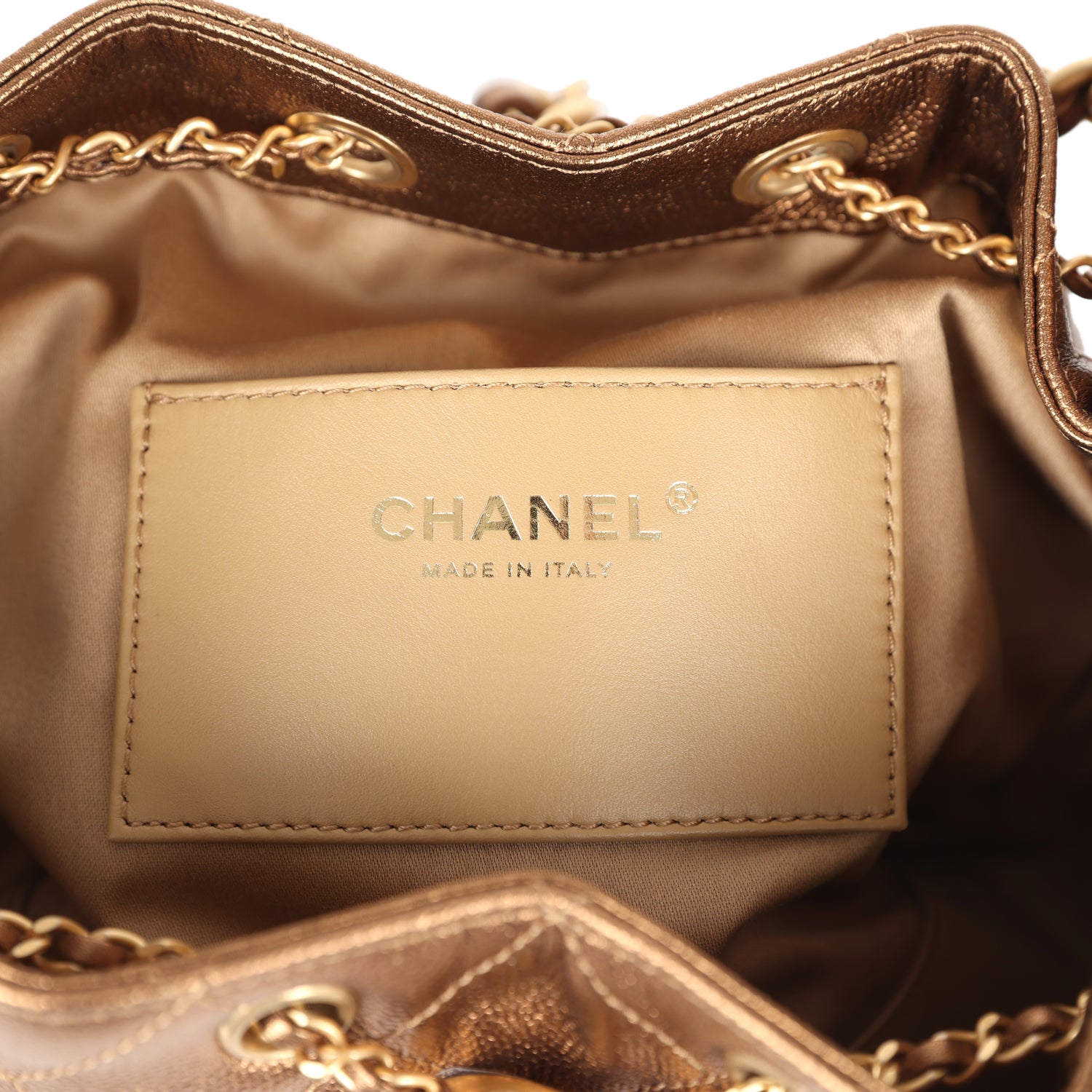 Chanel Small 25 Hobo Bag Metallic Bronze Caviar Antique Gold Hardware