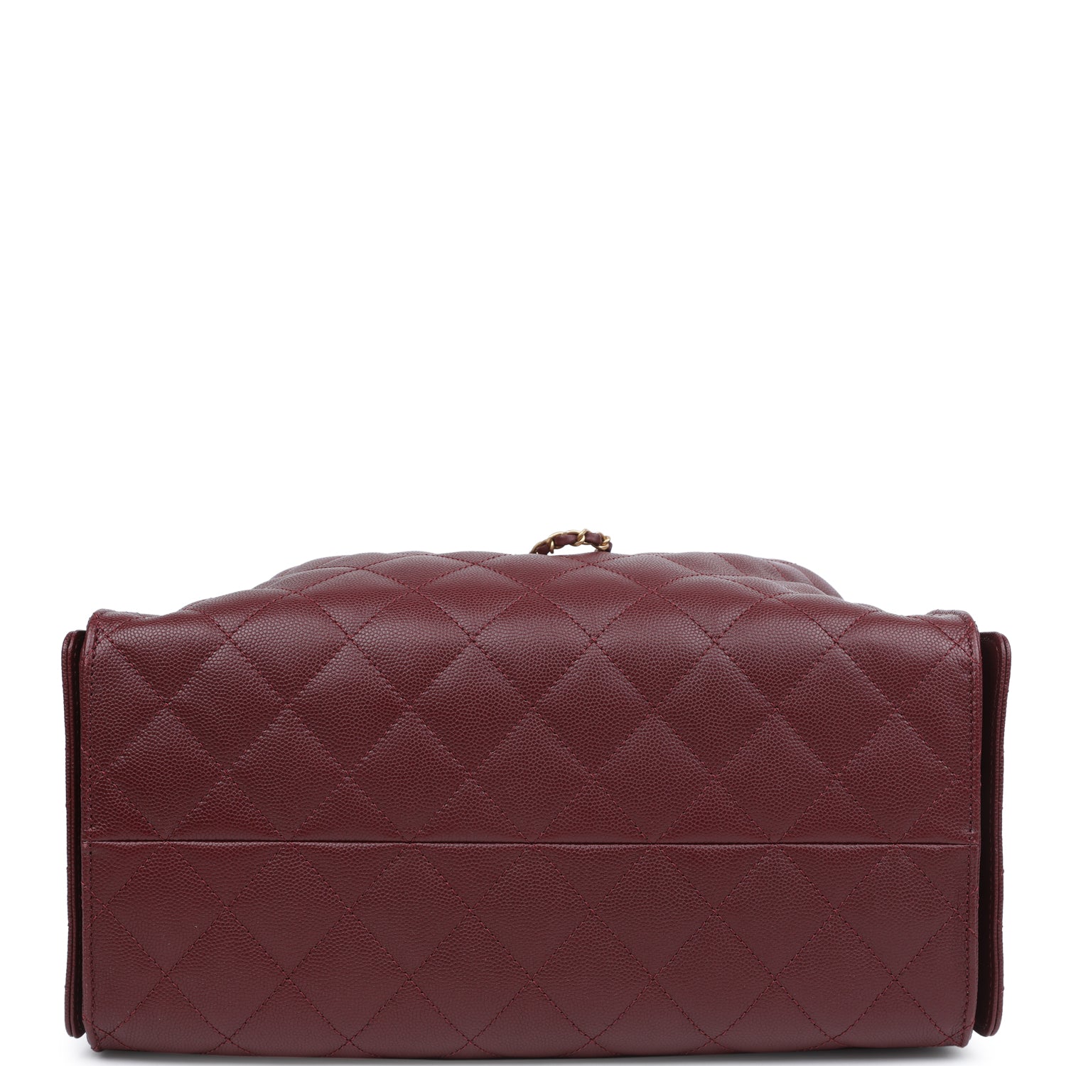 Chanel Medium 25 Hobo Bag Burgundy Caviar Antique Gold Hardware
