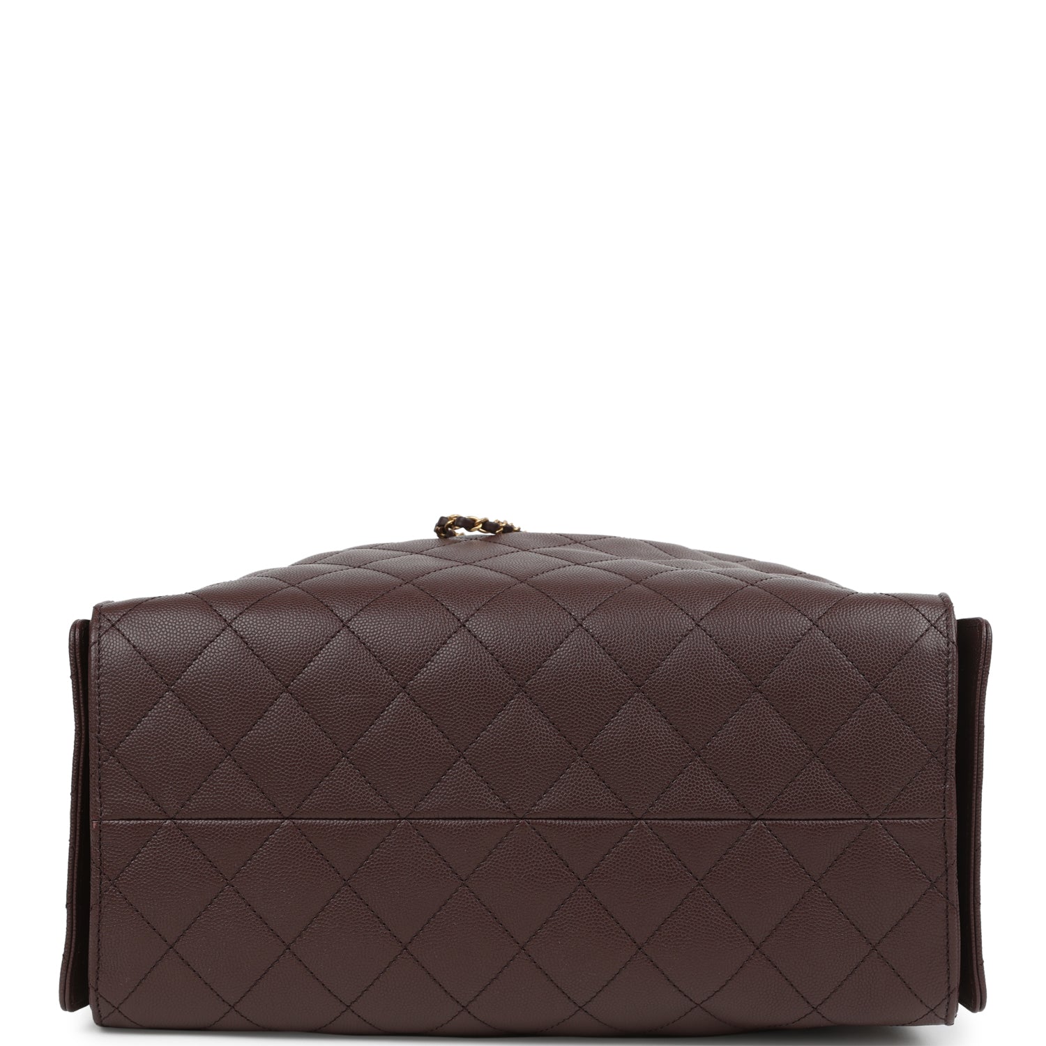 Chanel Medium 25 Hobo Bag Dark Brown Caviar Antique Gold Hardware