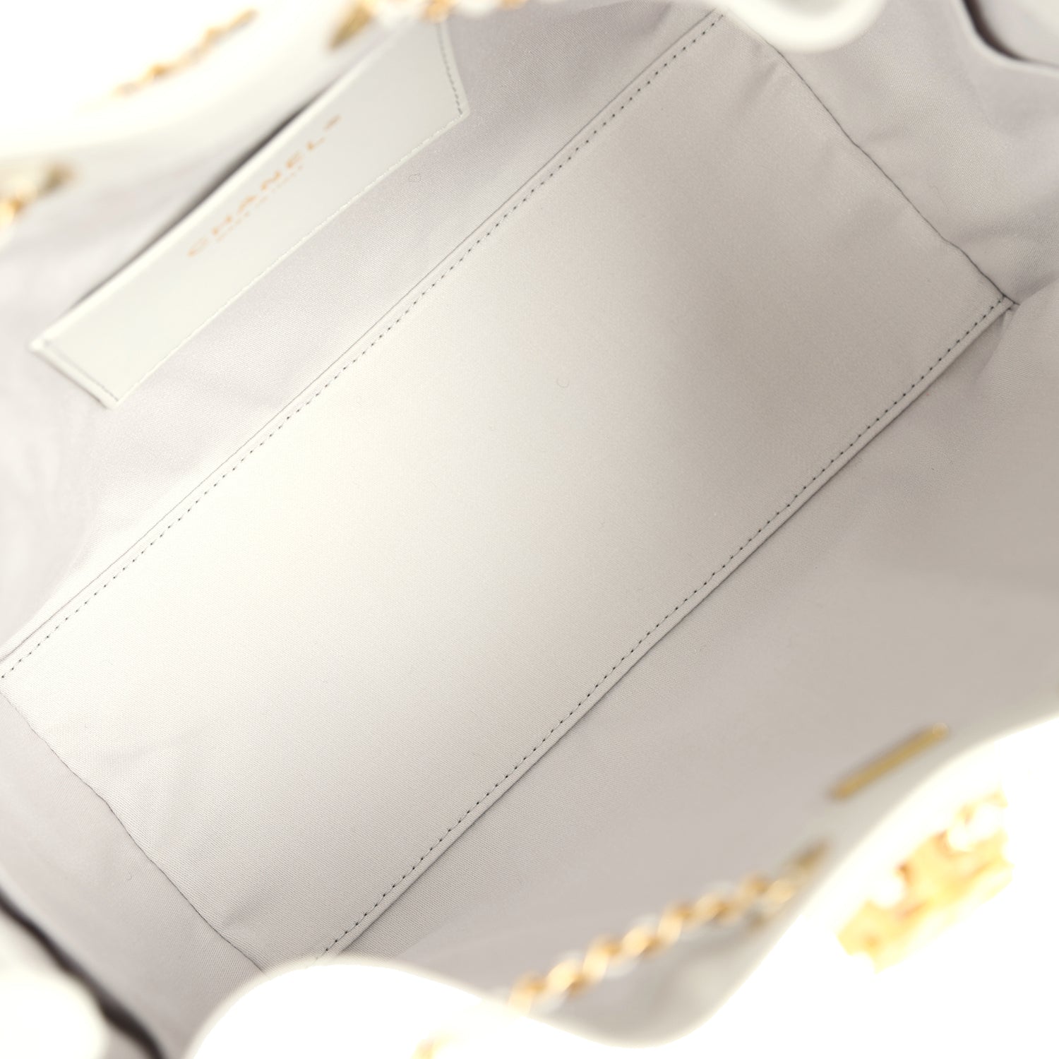 Chanel Small 25 Hobo Bag Light Grey Caviar Antique Gold Hardware
