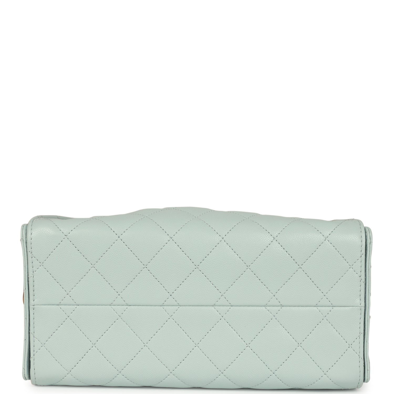 Chanel Small 25 Hobo Bag Light Blue Caviar Antique Gold Hardware