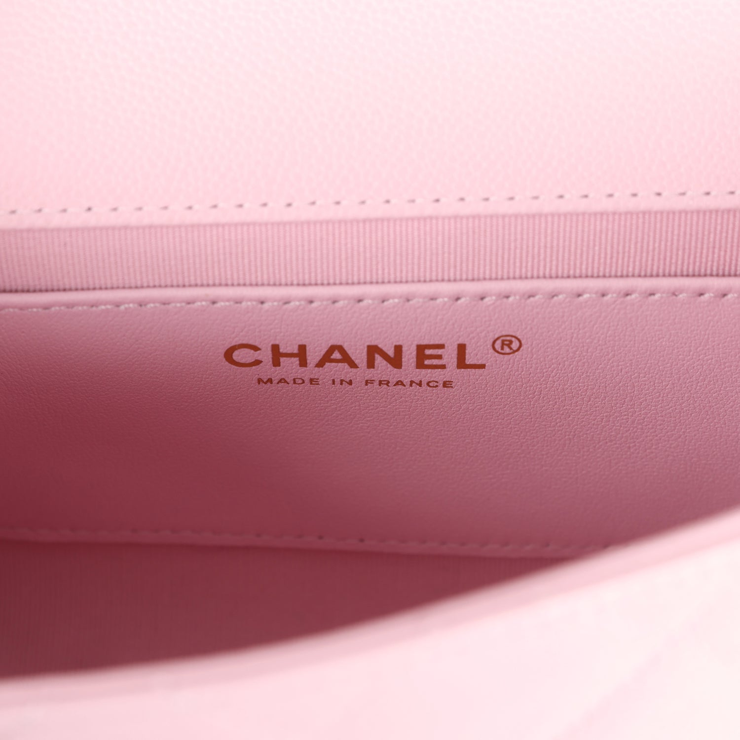 Chanel Mini Flap Bag Light Pink Caviar Brushed Gold Hardware