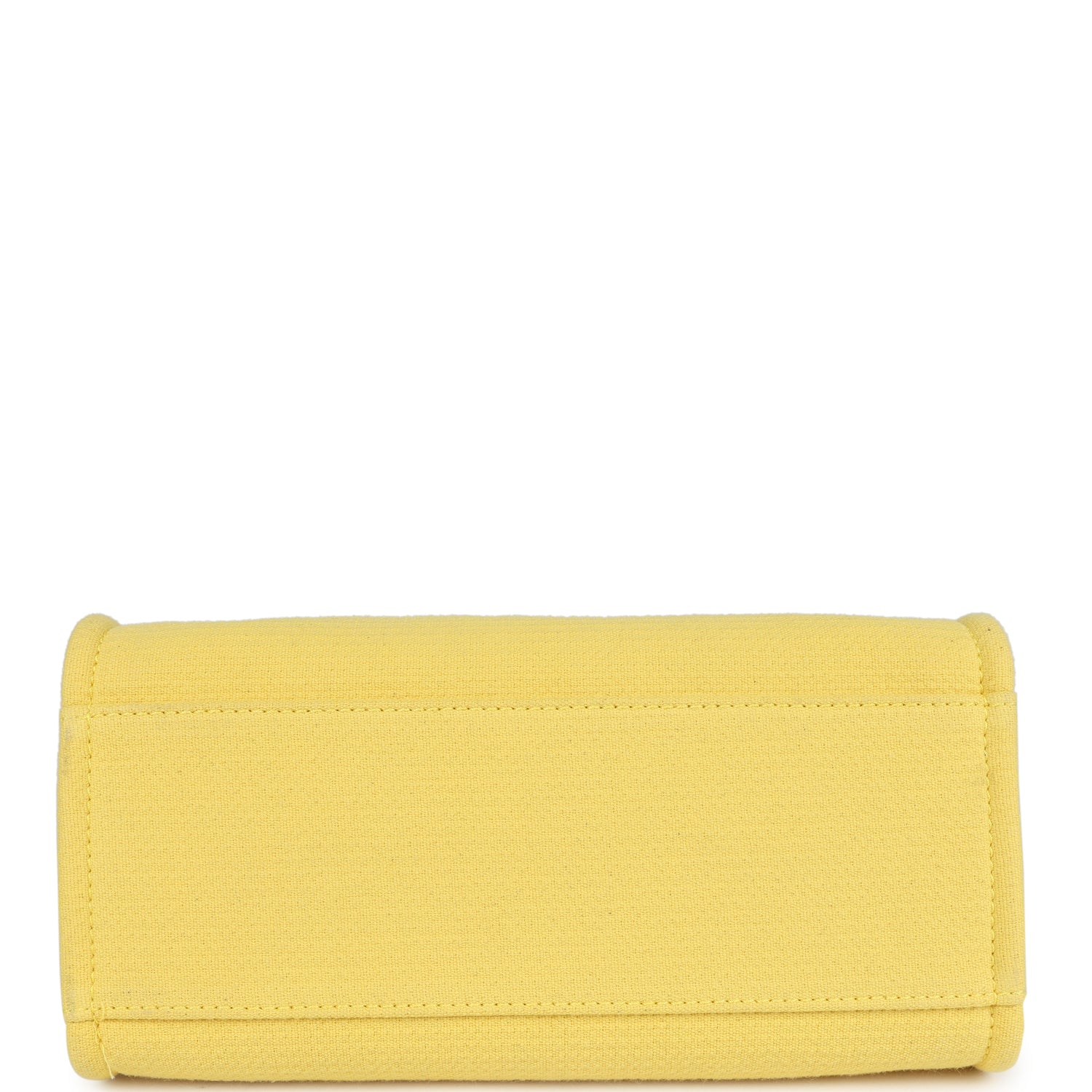 Chanel Small Deauville Shopping Tote Yellow Canvas Light Gold Hardware