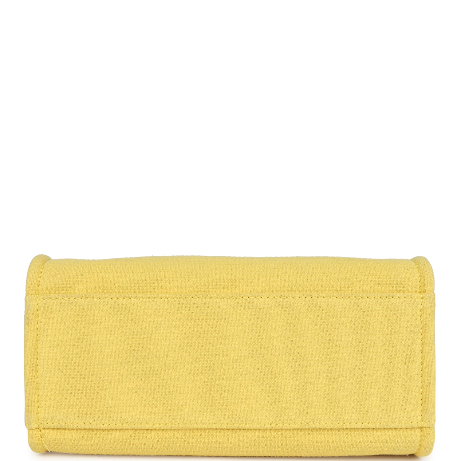 Chanel Small Deauville Shopping Tote Yellow Canvas Light Gold Hardware