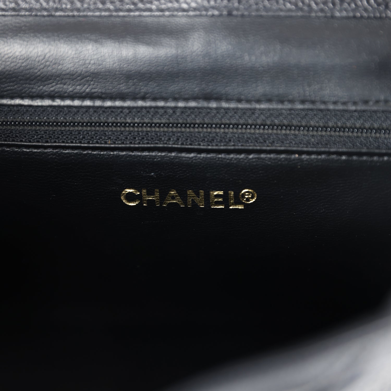 Vintage Chanel Medium CC Backpack Black Caviar Gold Hardware