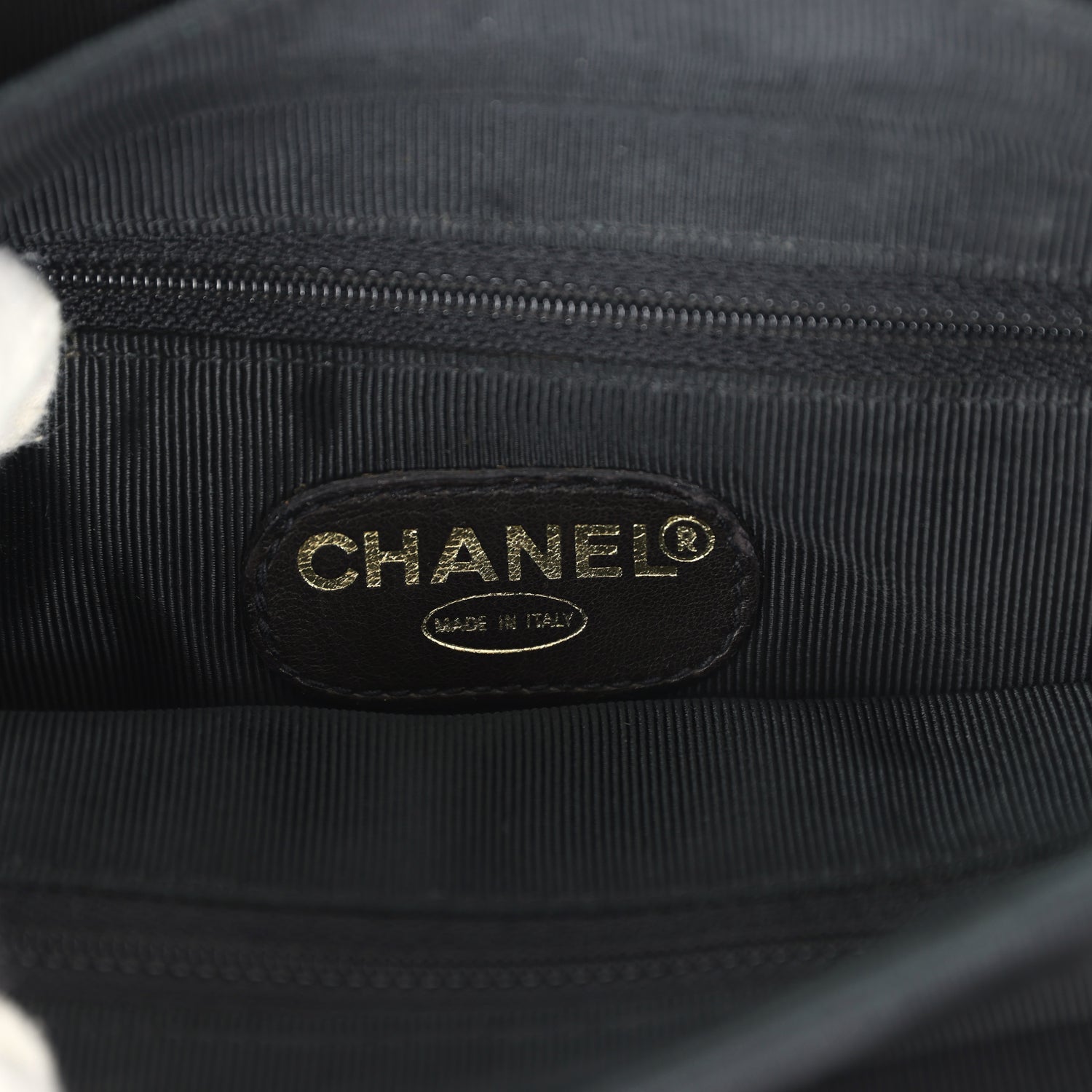 Vintage Chanel Medium CC Backpack Black Caviar Gold Hardware