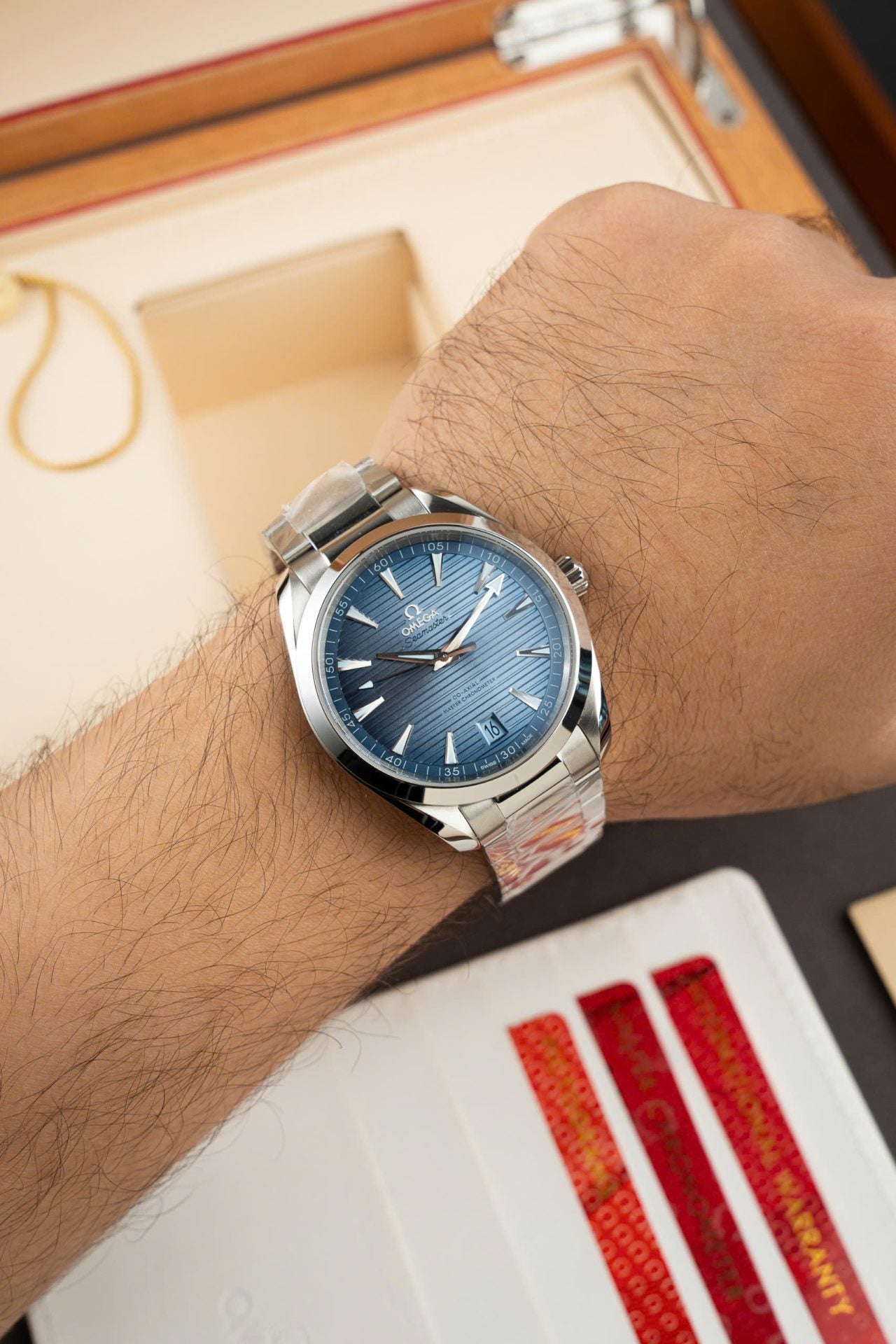 Omega Seamaster Aqua Terra Luxury Automatic Watch – Summer Blue Dial