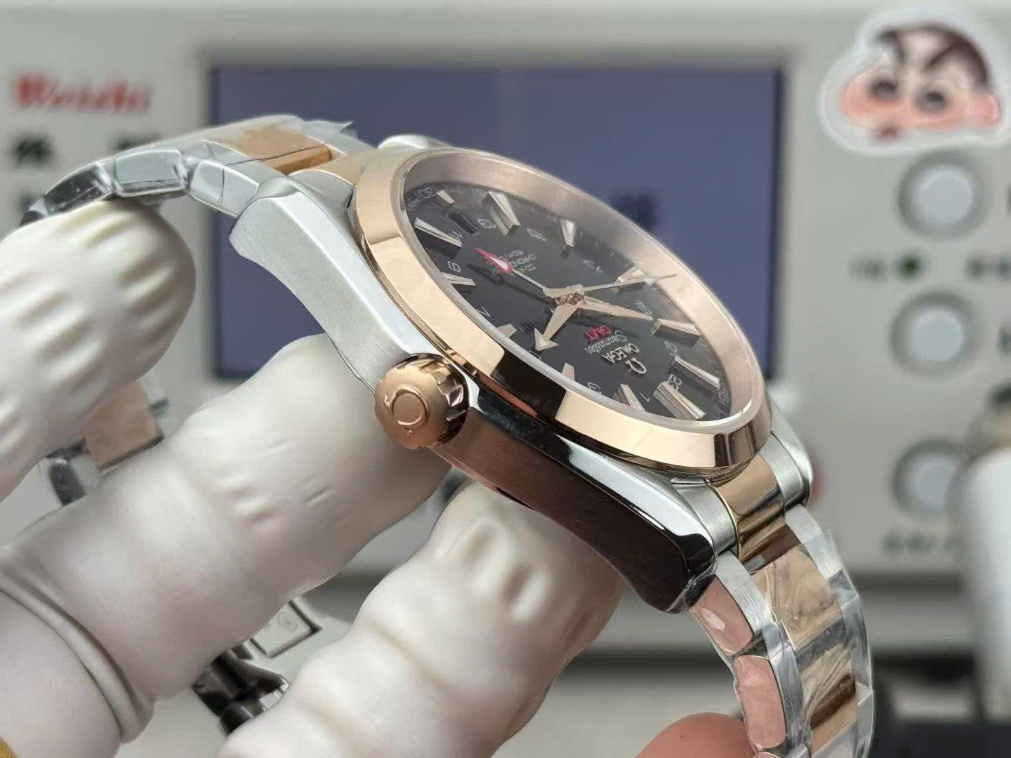 Omega Seamaster GMT Luxury Automatic Watch – Black Dial