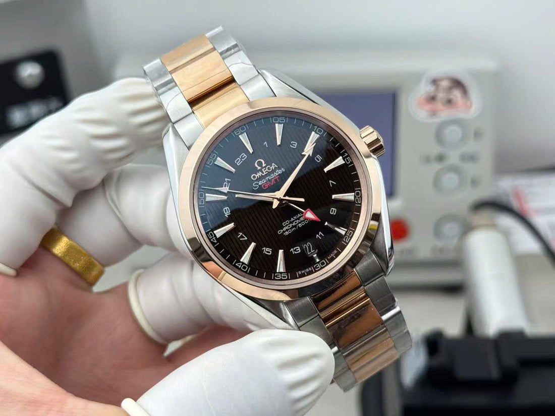 Omega Seamaster GMT Luxury Automatic Watch – Black Dial