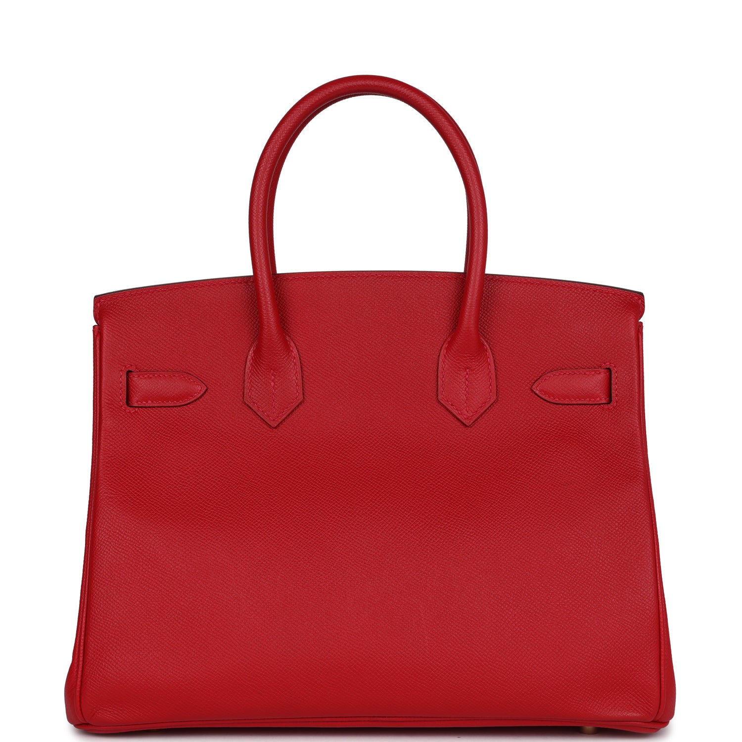 Pre-owned Hermes Birkin 30 Rouge Casaque Epsom Gold Hardware