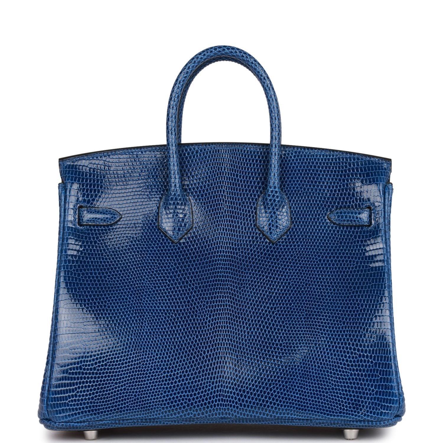 Hermes Birkin 25 Bleu Saphir Niloticus Lizard Palladium Hardware