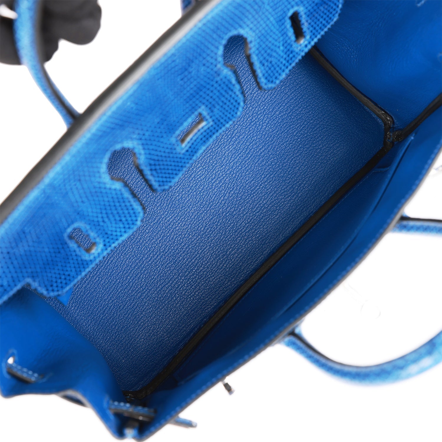 Hermes Birkin 25 Bleu Saphir Niloticus Lizard Palladium Hardware