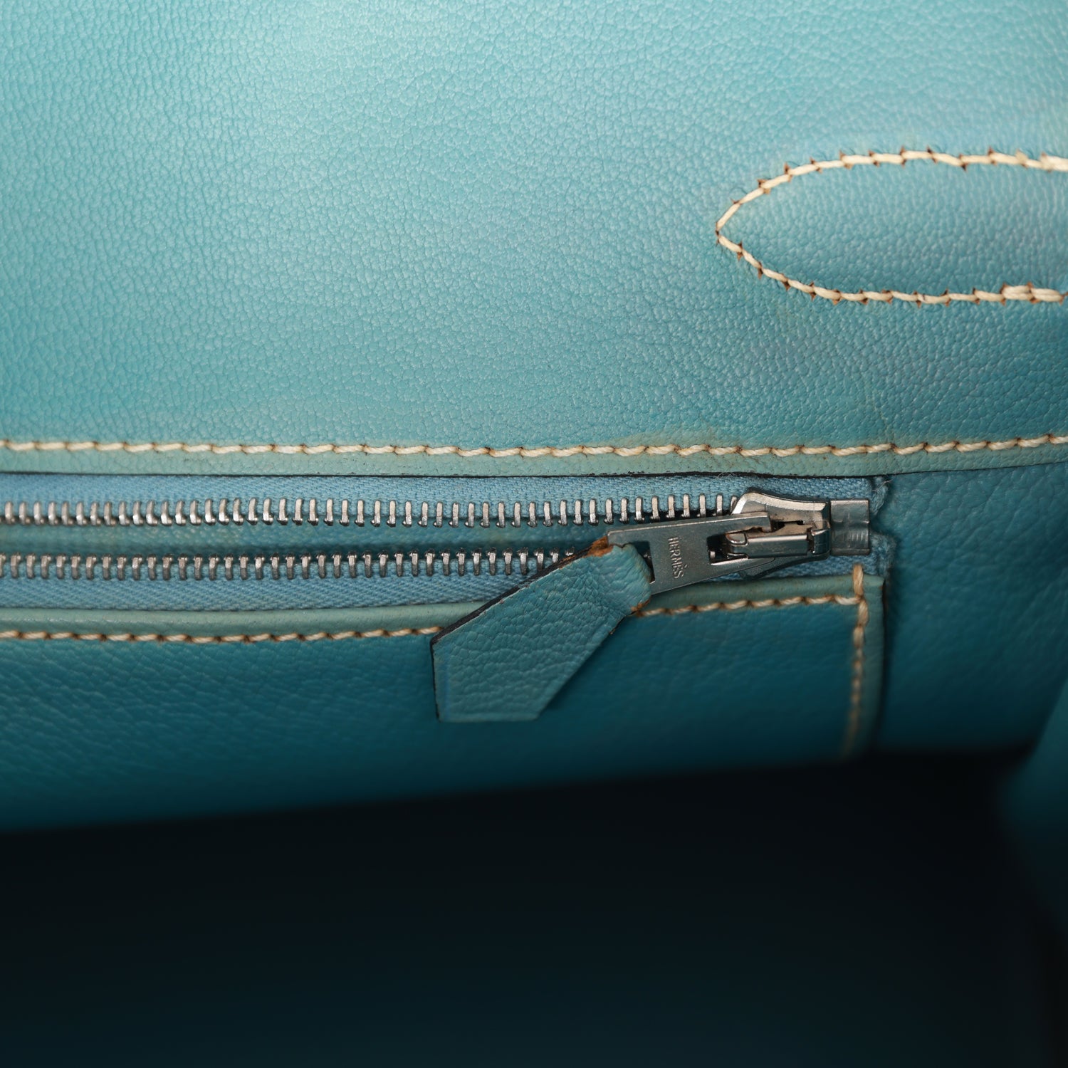 Vintage Hermes Birkin 30 Blue Jean Gulliver and Denim Palladium Hardware