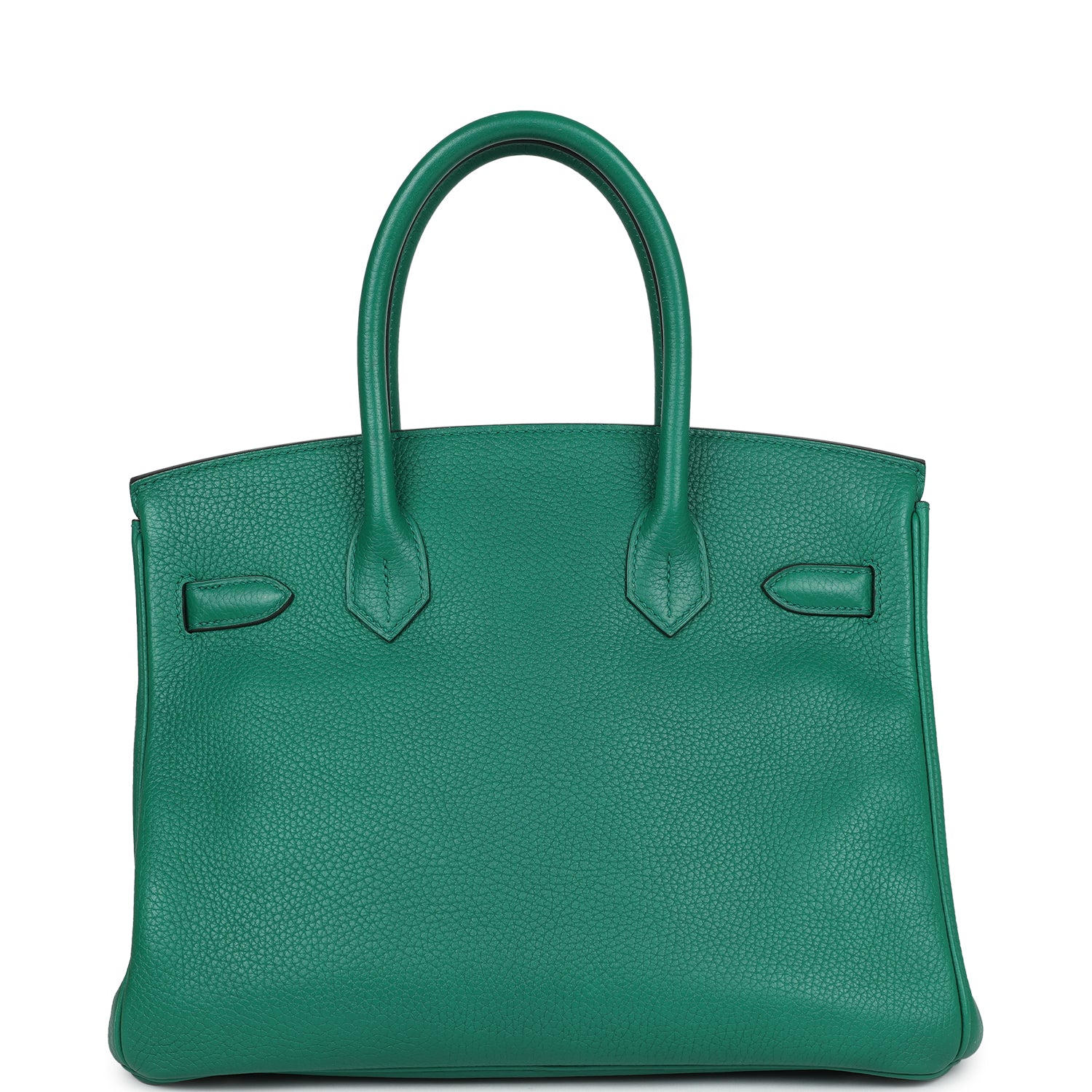 Pre-owned Hermes Birkin 30 Vert Vertigo Togo Palladium Hardware