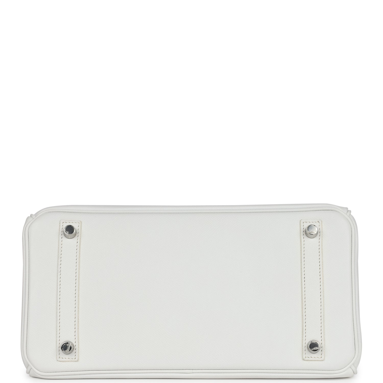 Pre-owned Hermes Birkin 30 White Epsom Palladium Hardware