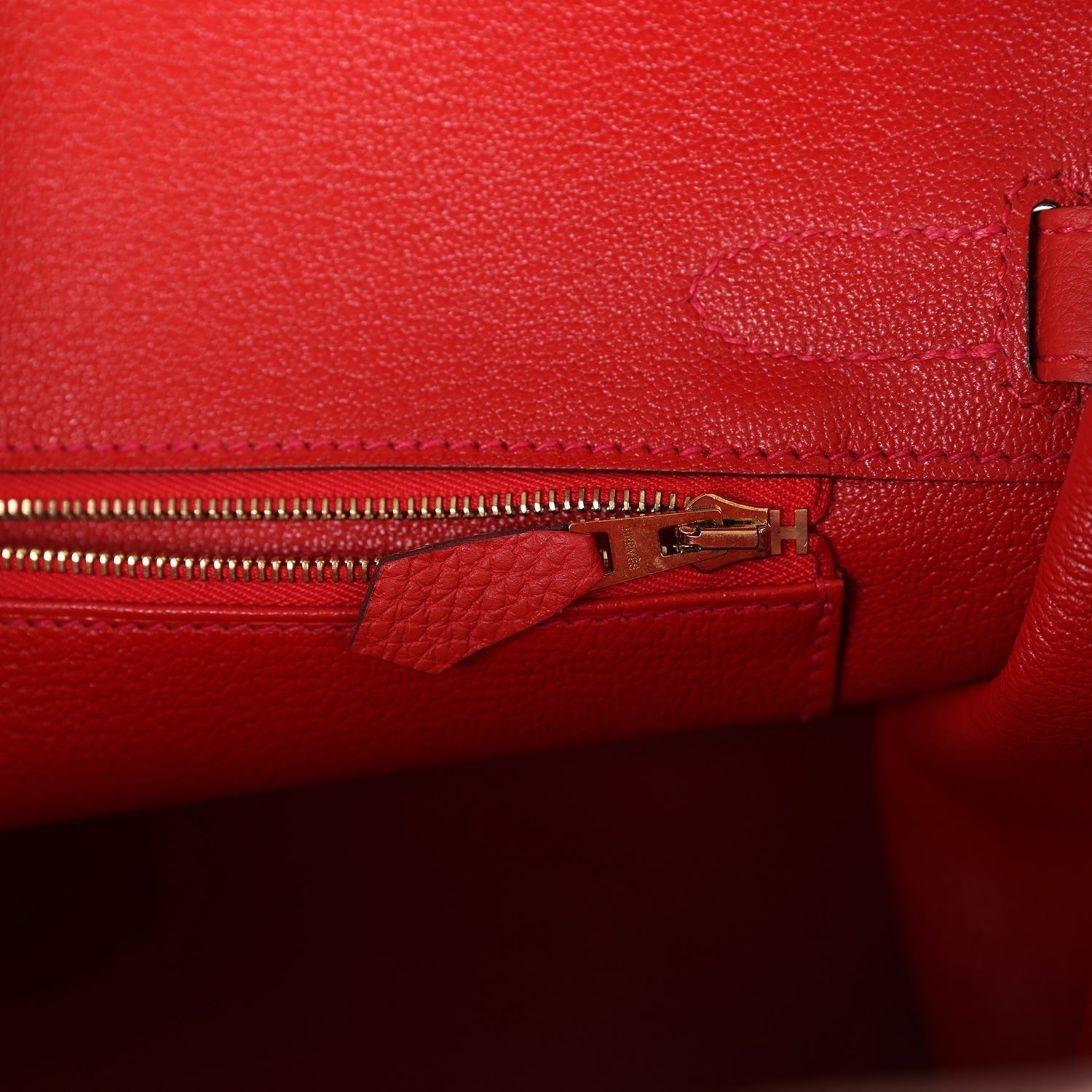 Pre-owned Hermes Birkin 30 Geranium Togo Gold Hardware