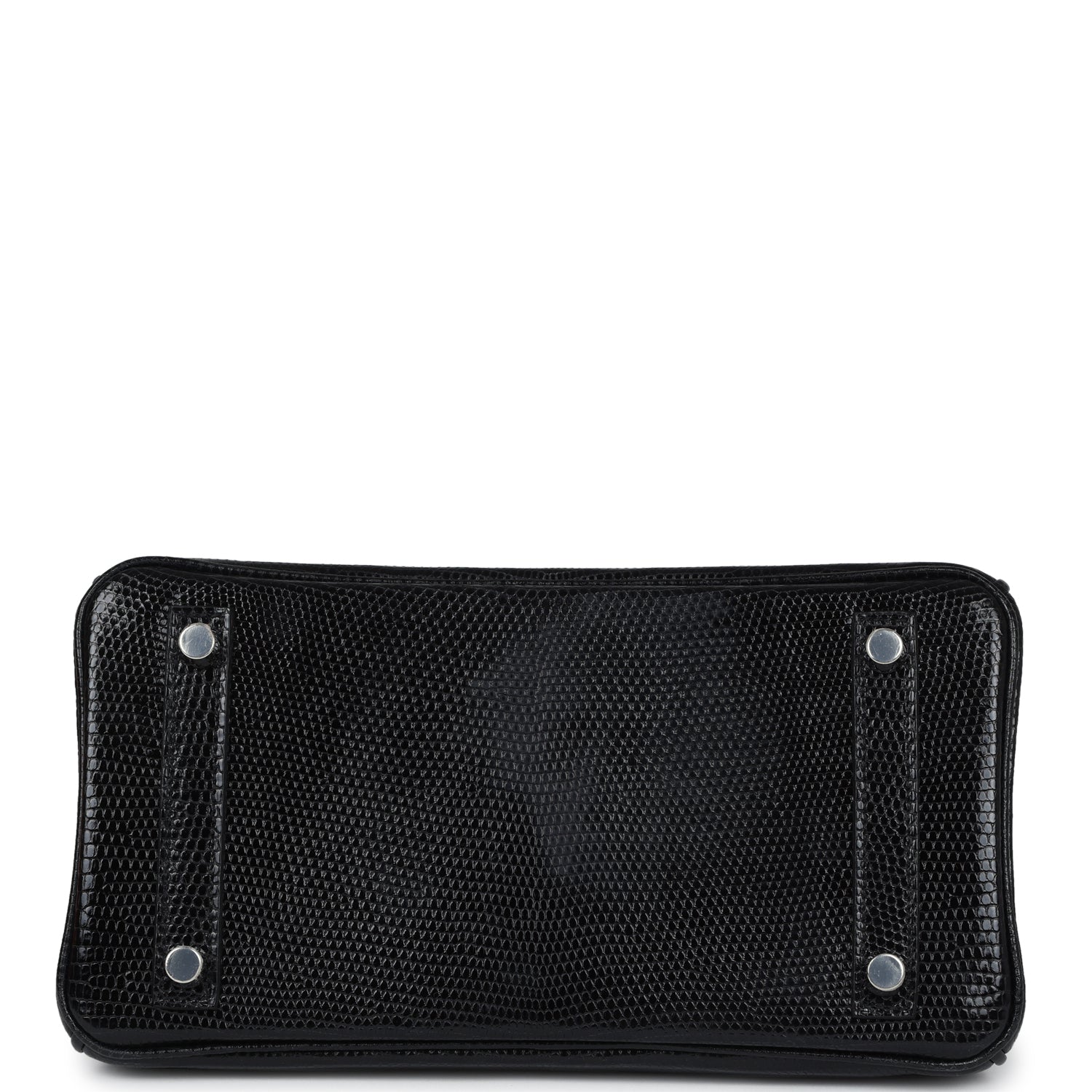 Hermes Birkin 25 Black Shiny Varanus Niloticus Lizard Palladium Hardware
