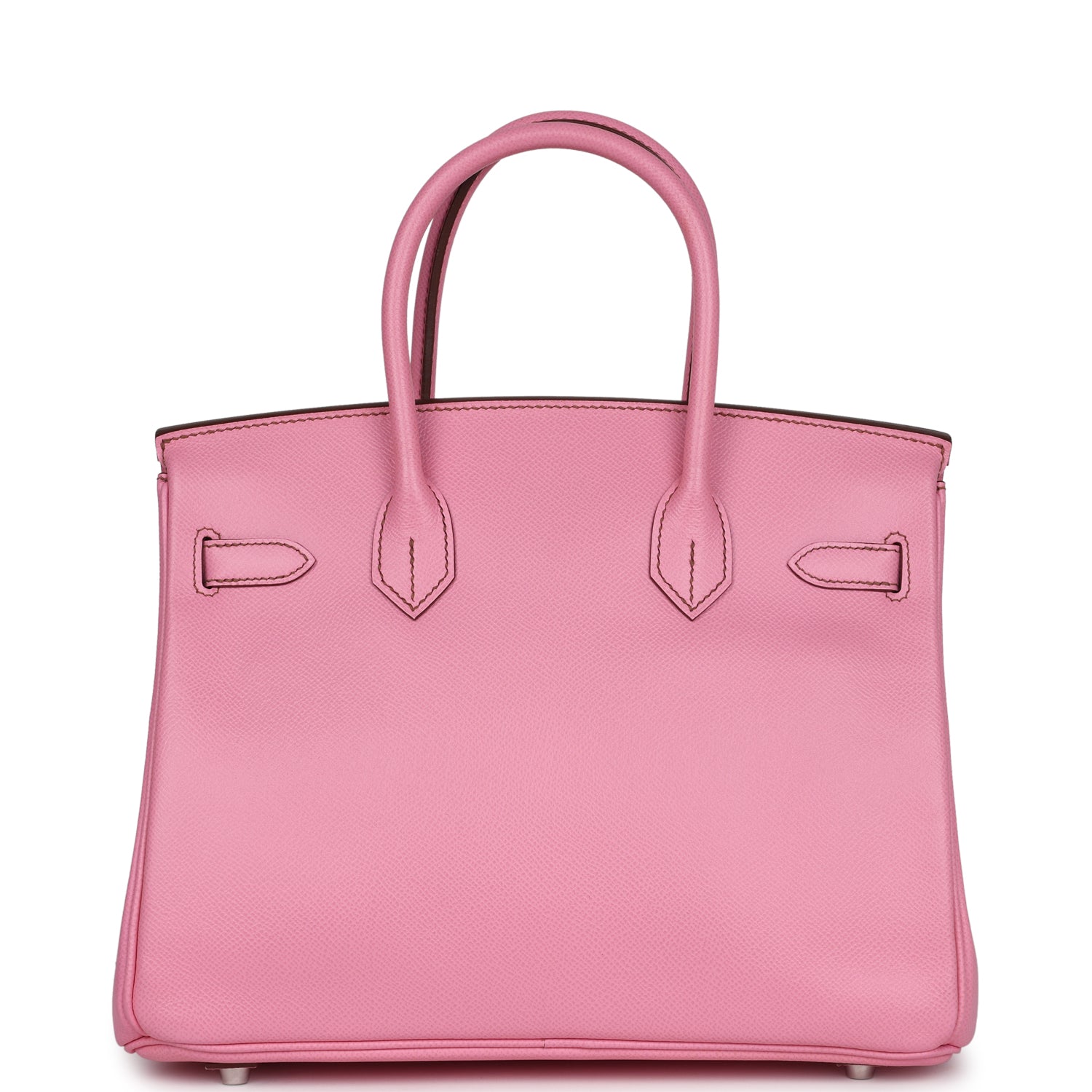 Pre-owned Hermes Birkin 30 Bubblegum Epsom Palladium Hardware