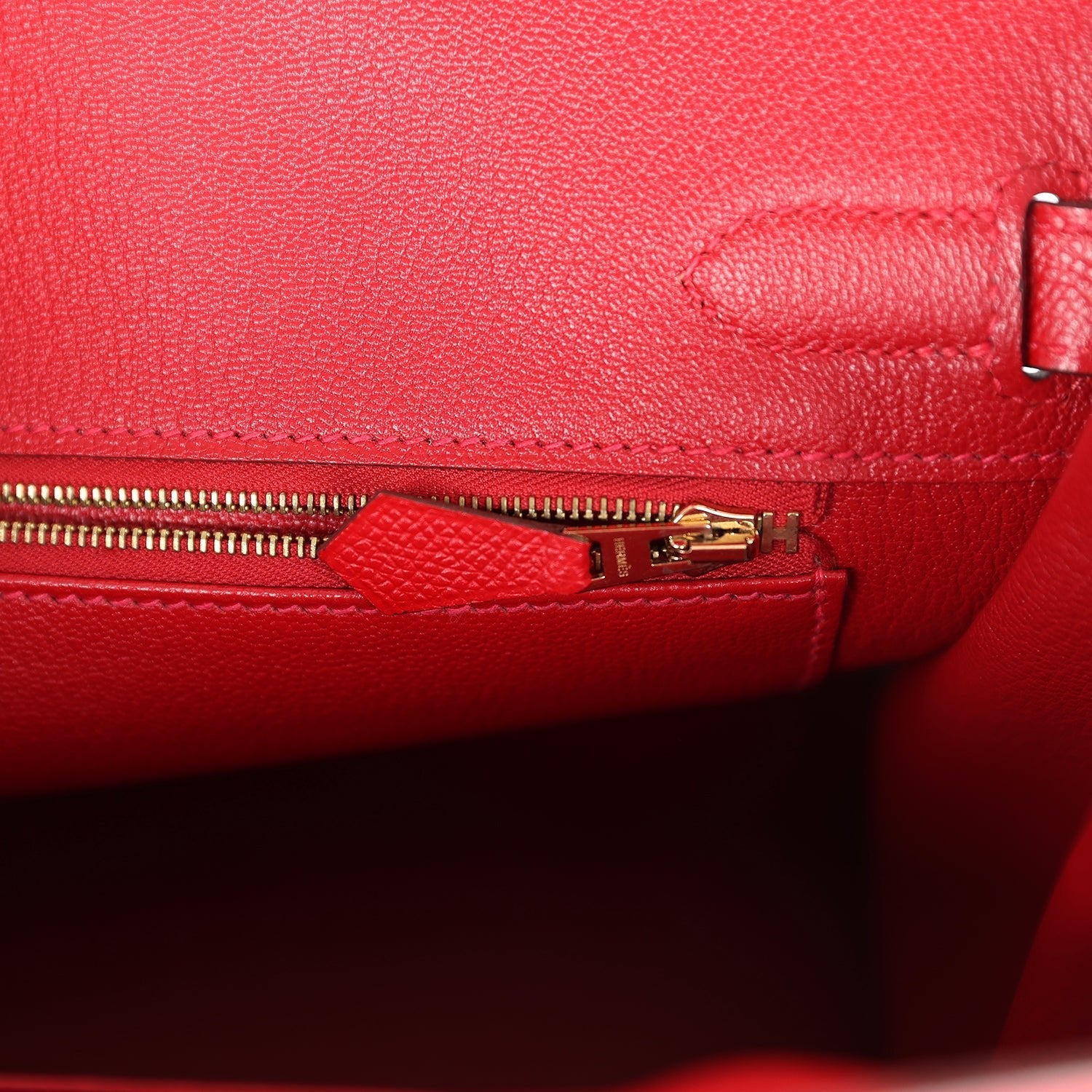Pre-owned Hermes Birkin 30 Rouge Casaque Epsom Gold Hardware