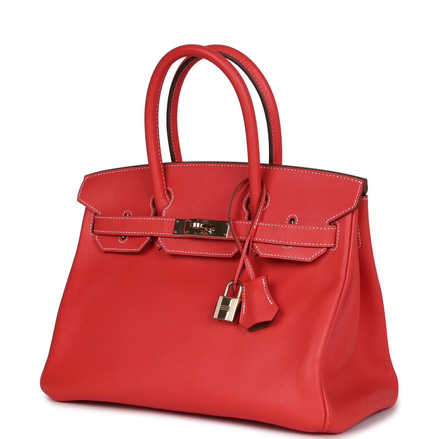 Pre-owned Hermes Birkin 30 Rose Jaipur Candy Epsom Permabrass Hardware