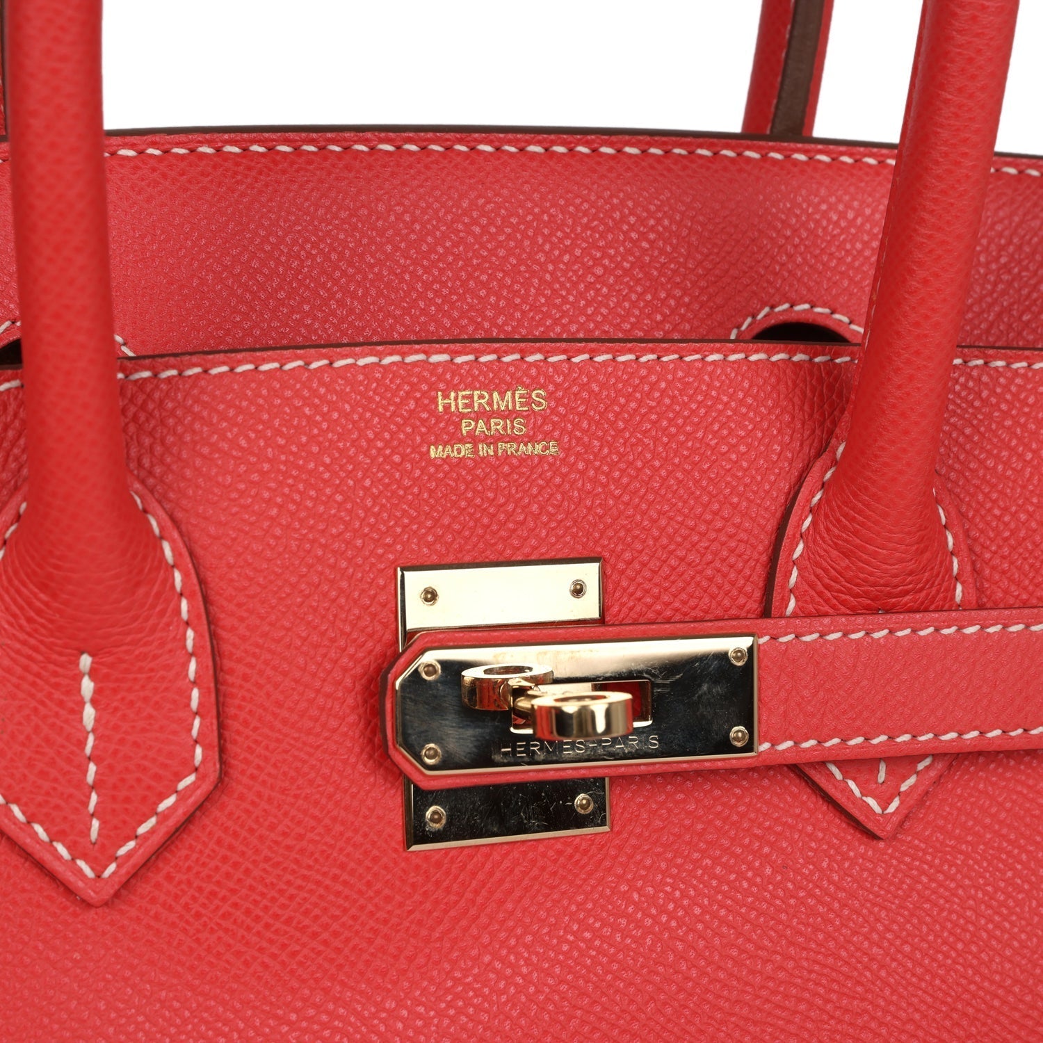 Pre-owned Hermes Birkin 30 Rose Jaipur Candy Epsom Permabrass Hardware