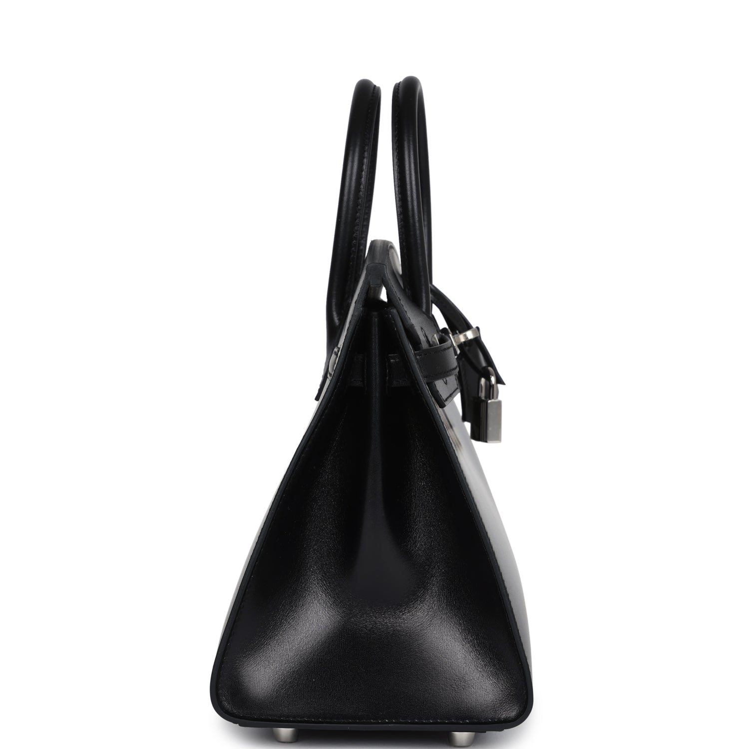 Hermes Birkin Sellier 25 Black Box Palladium Hardware
