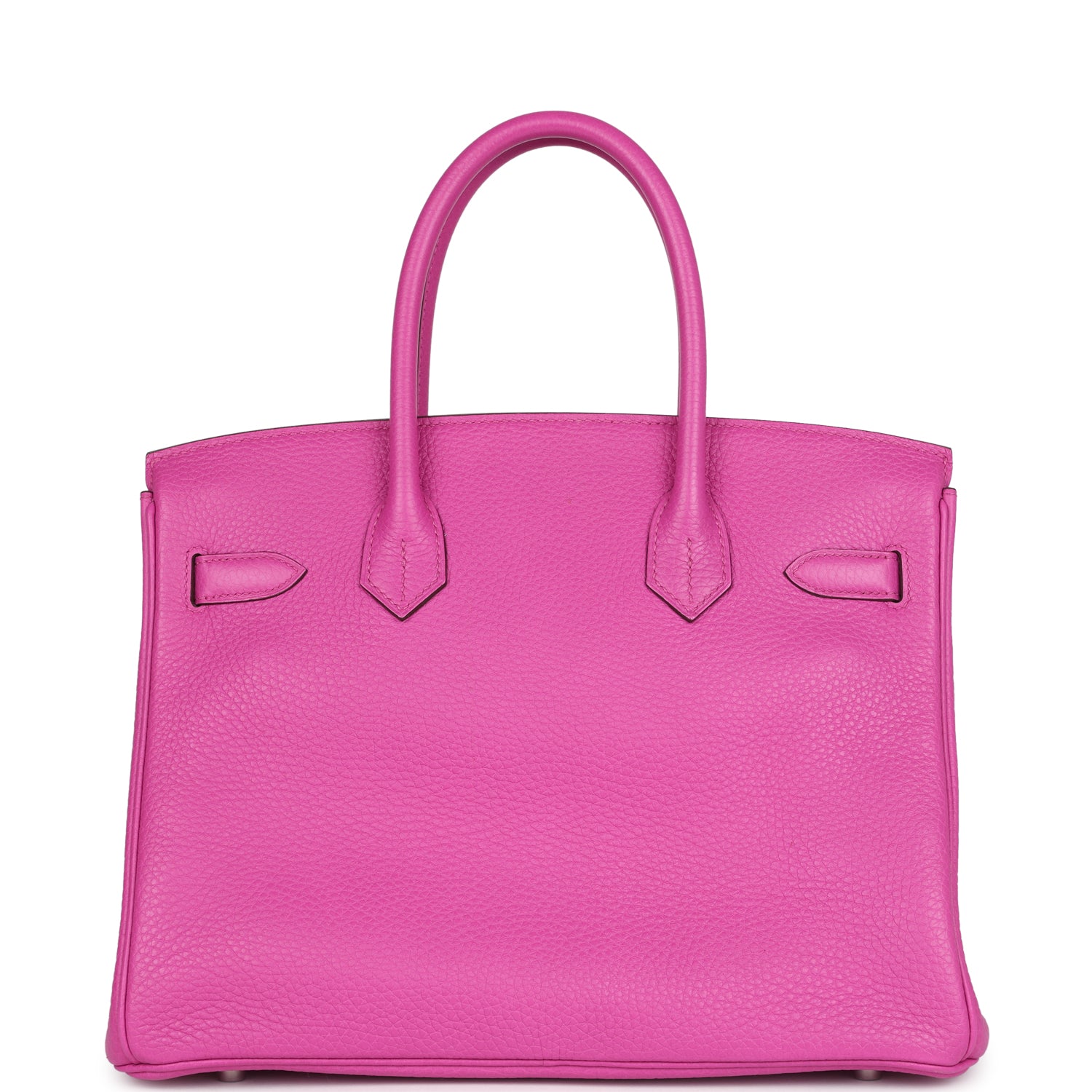 Pre-owned Hermes Birkin 30 Magnolia Clemence Palladium Hardware