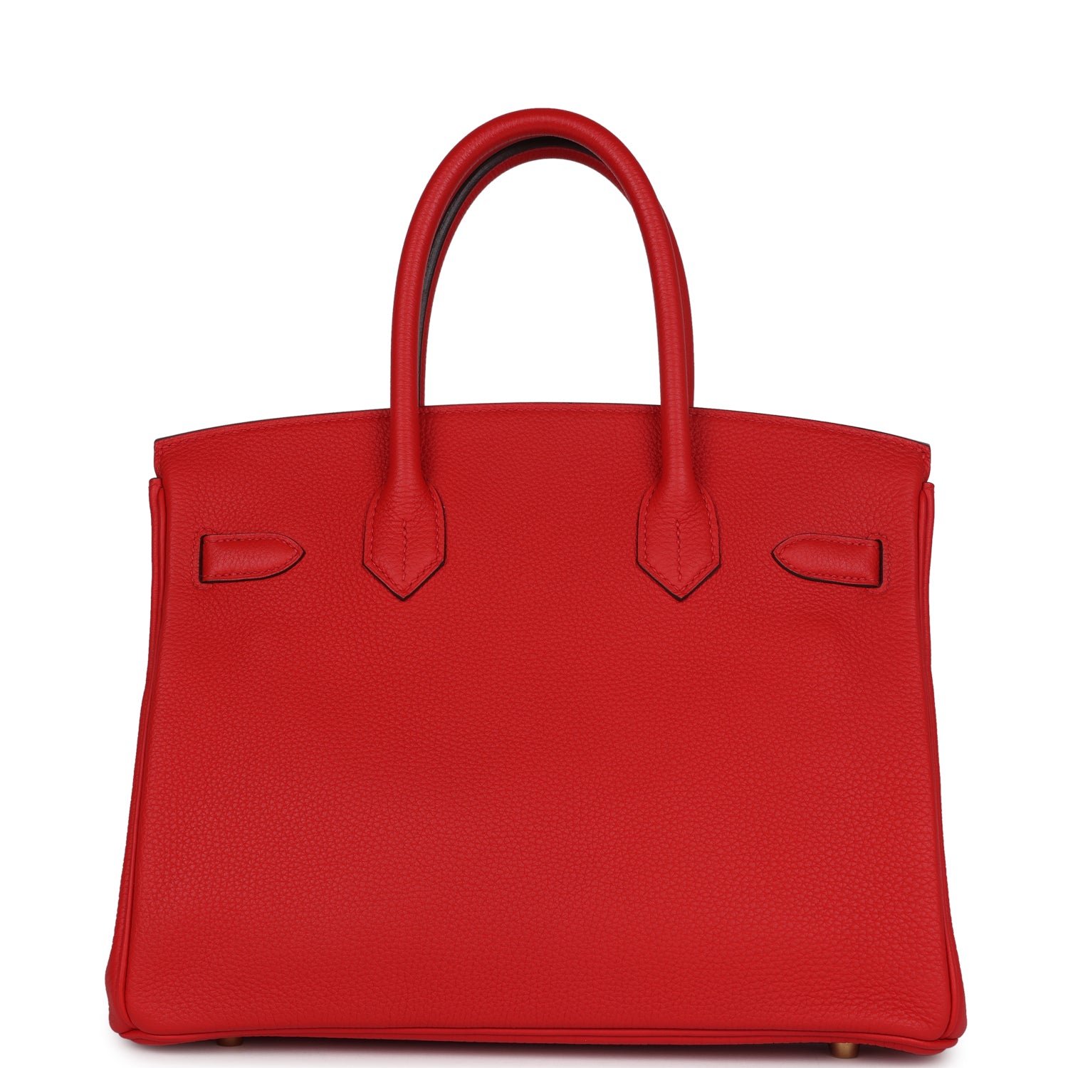 Pre-owned Hermes Birkin 30 Rouge de Coeur Togo Gold Hardware