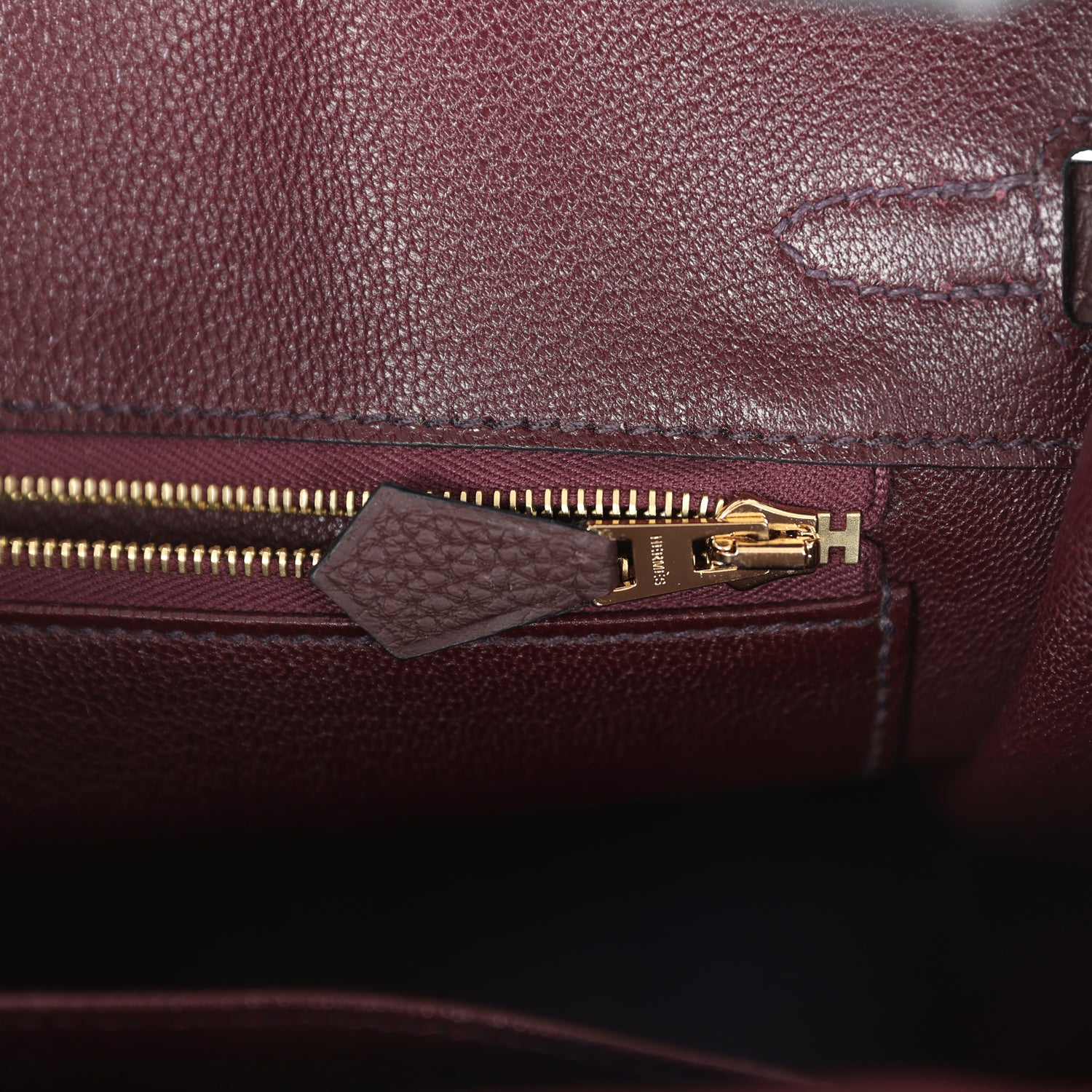 Hermes Birkin 25 Rouge Sellier Togo Gold Hardware